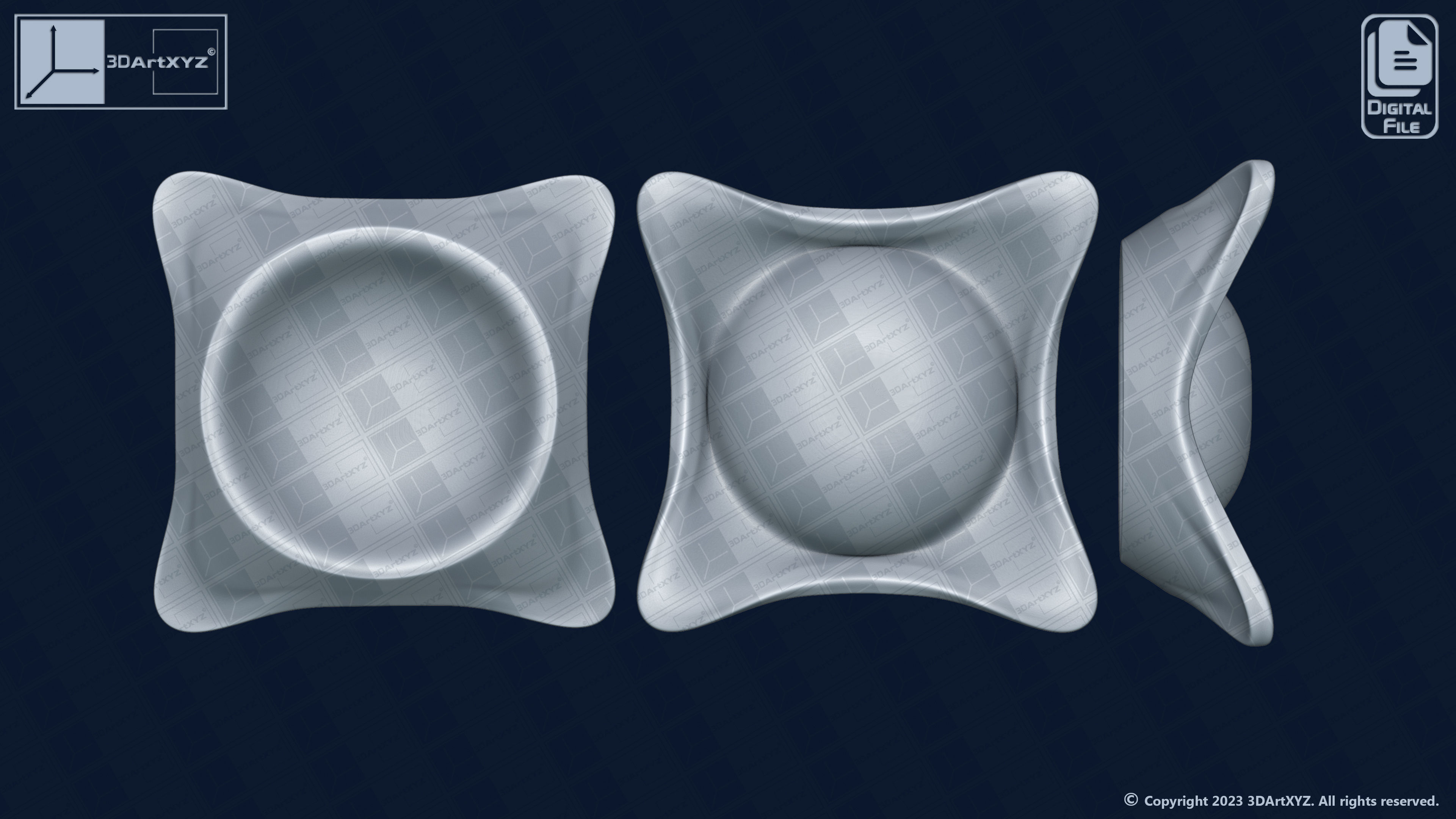 Bowls Pack 4 - CNC Files for Wood 3D model_6