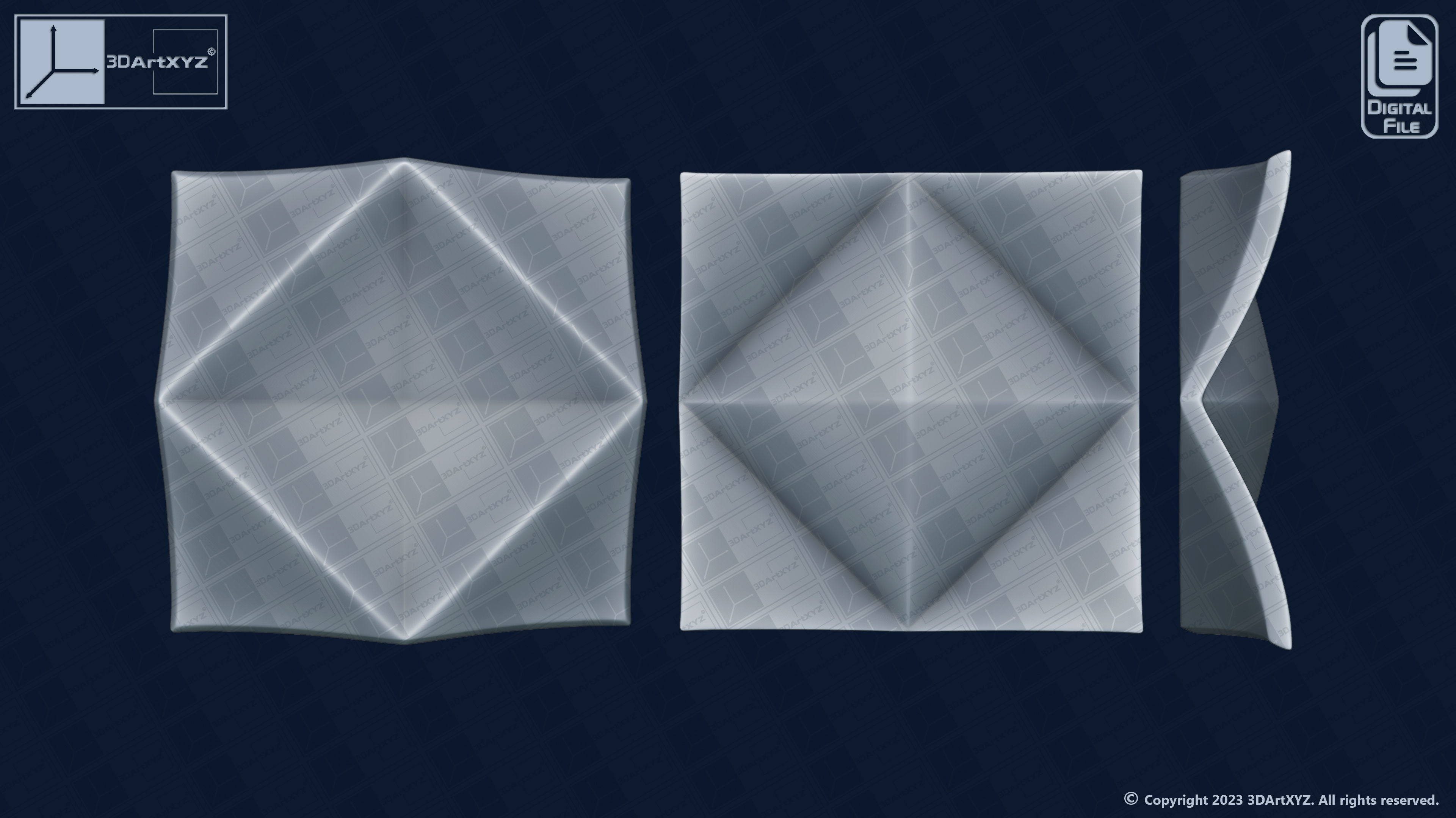Bowls Pack 4 - CNC Files for Wood 3D model_7