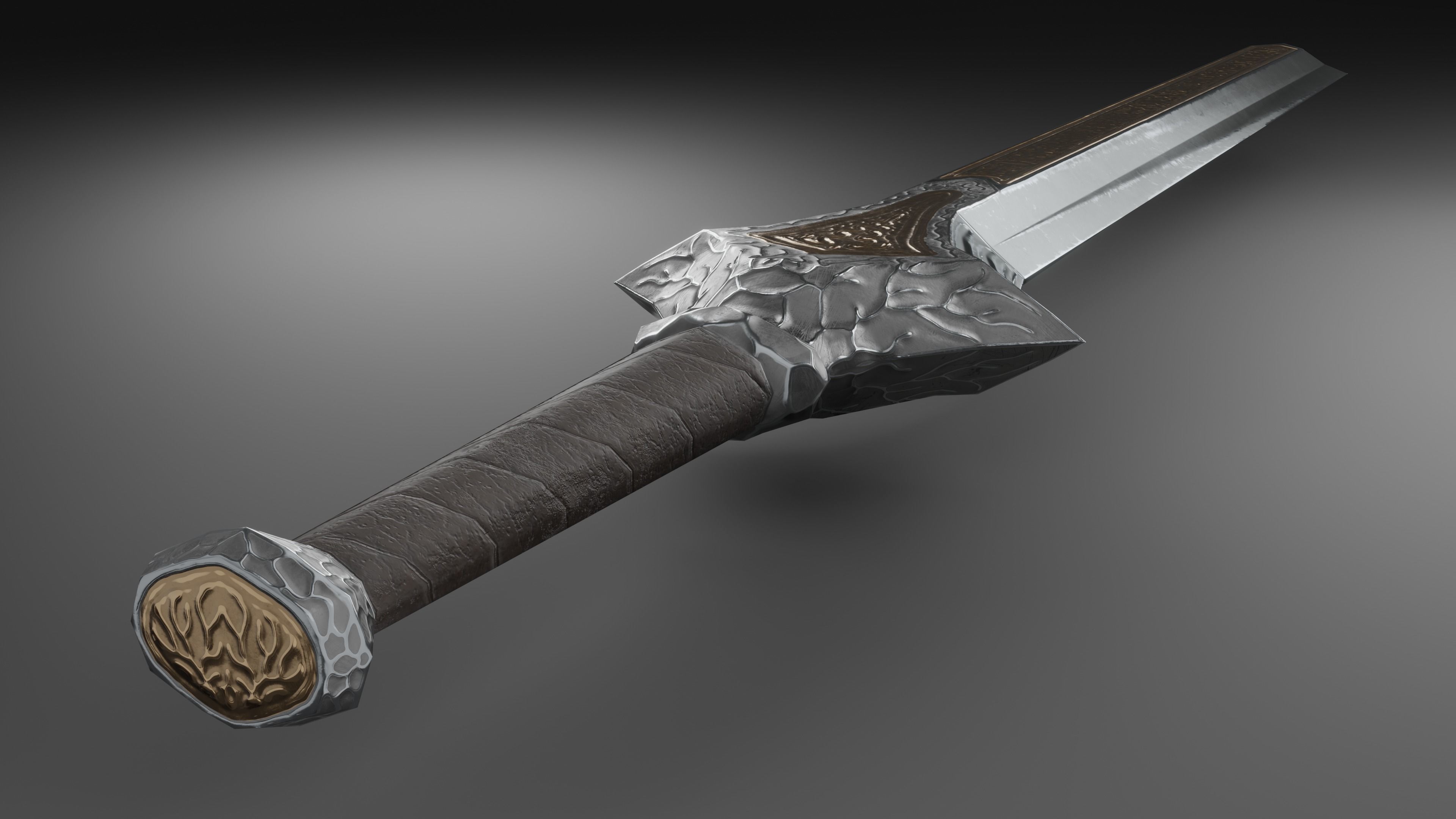 Sword 05 Low-poly 3D model_4