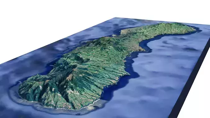 Sao Miguel Island  3D model