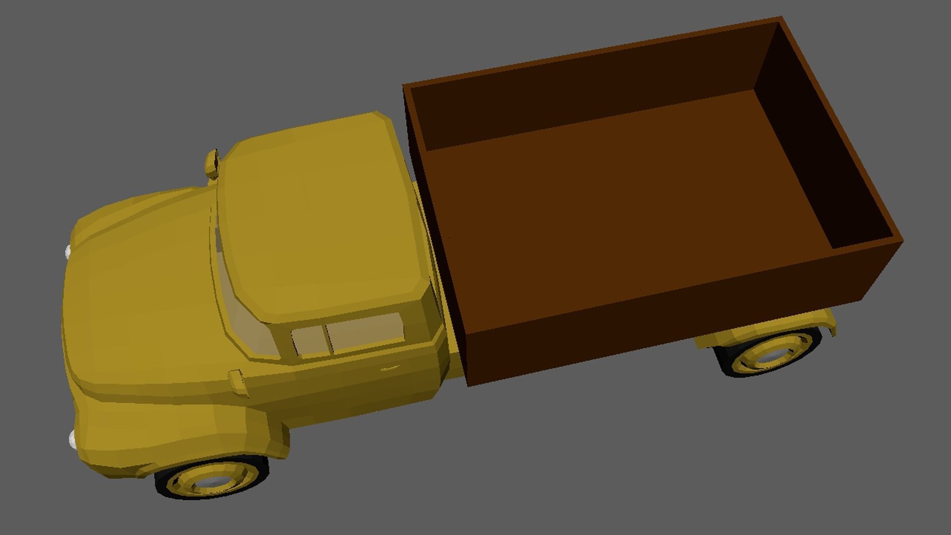 Low Poly Truck 01 Low-poly 3D model_3
