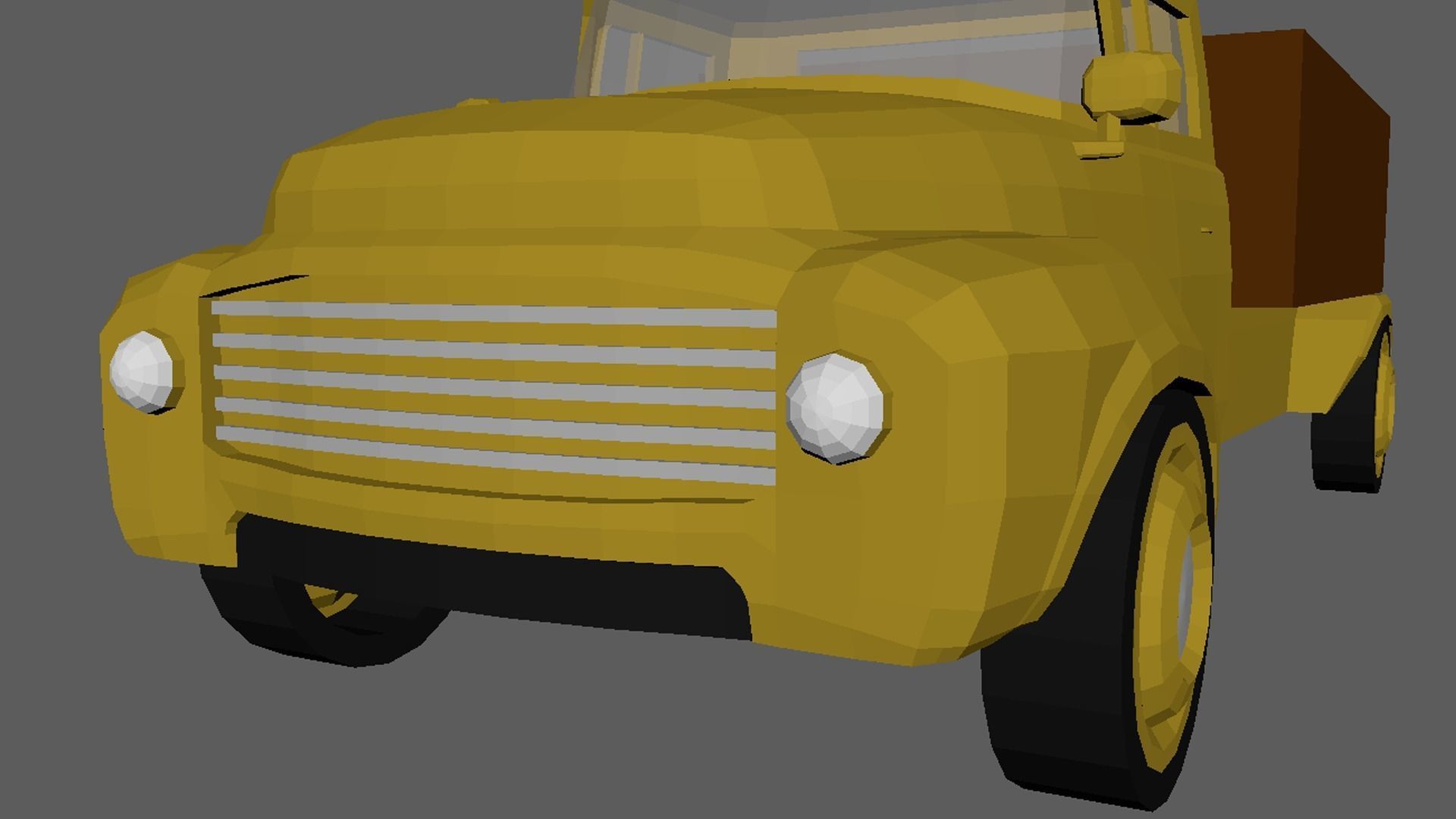 Low Poly Truck 01 Low-poly 3D model_4