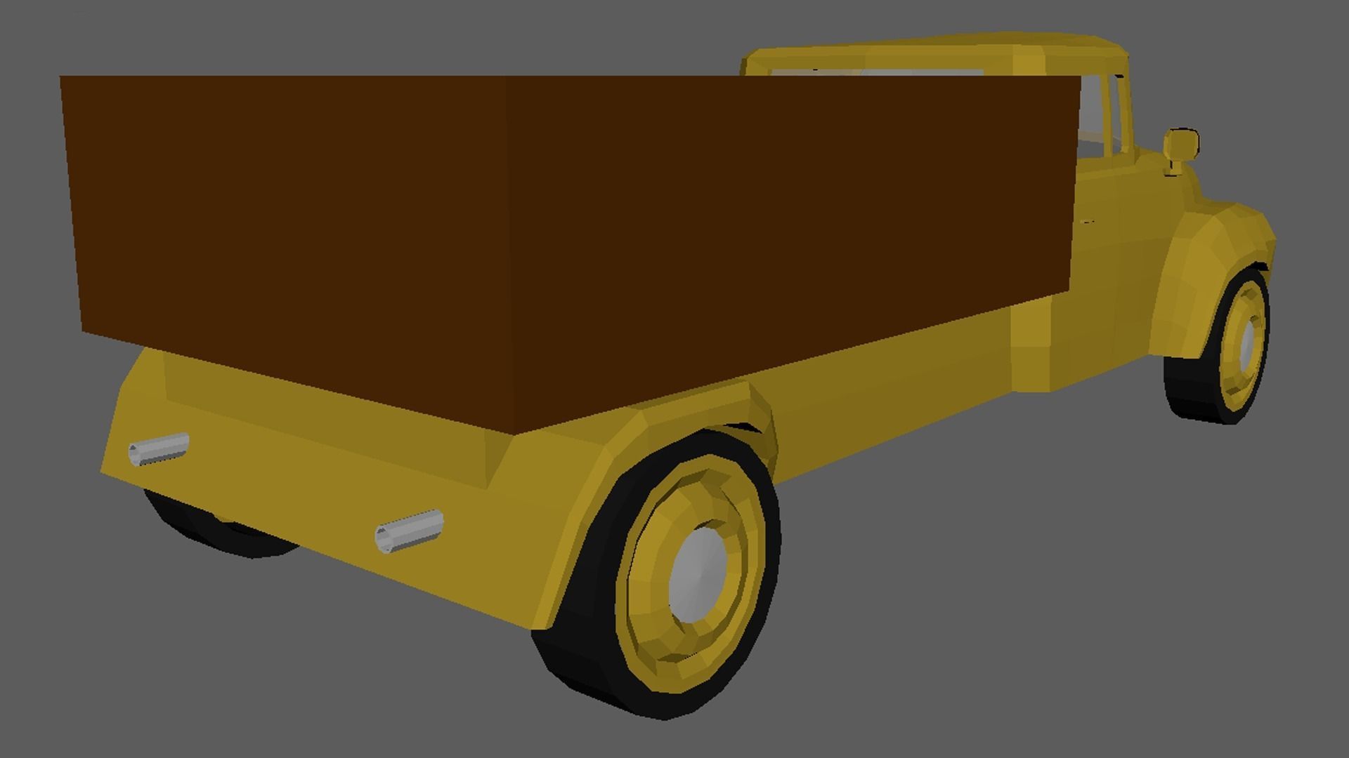 Low Poly Truck 01 Low-poly 3D model_1