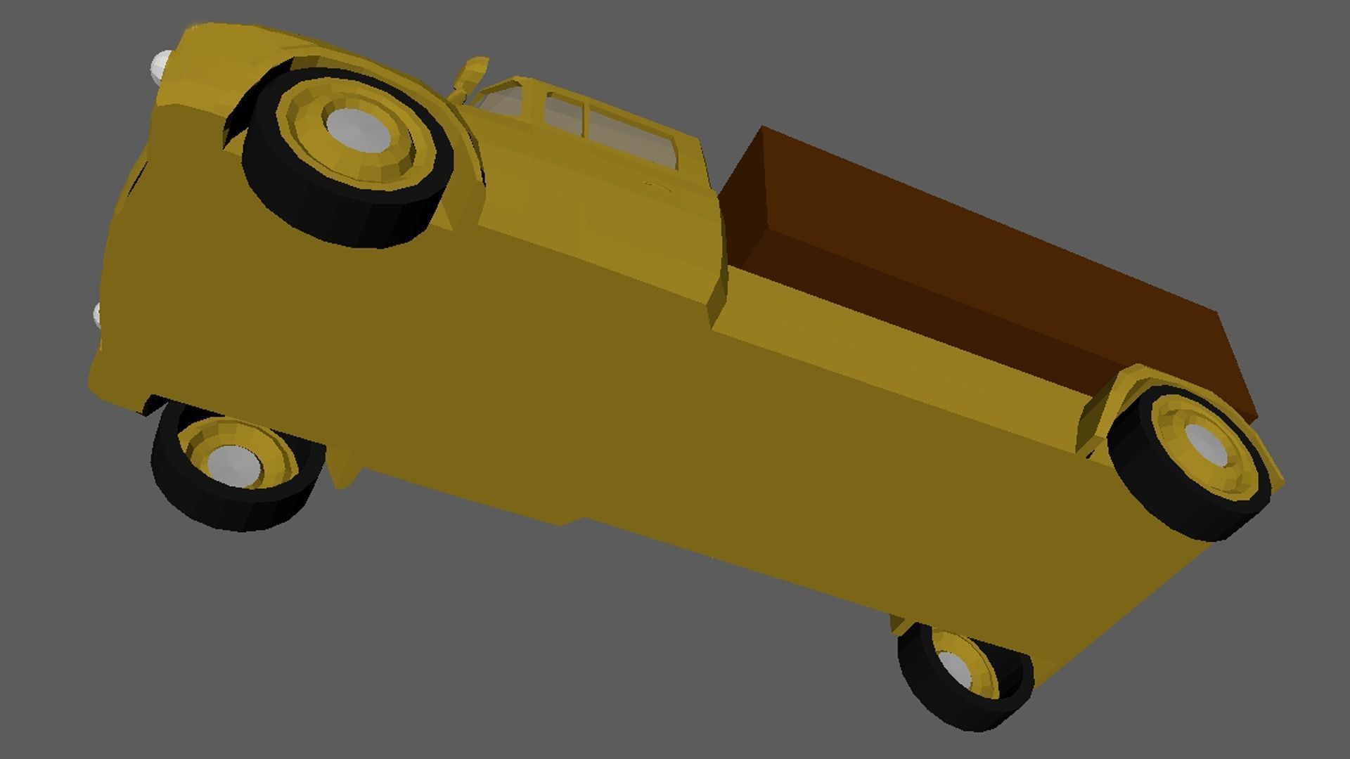 Low Poly Truck 01 Low-poly 3D model_2