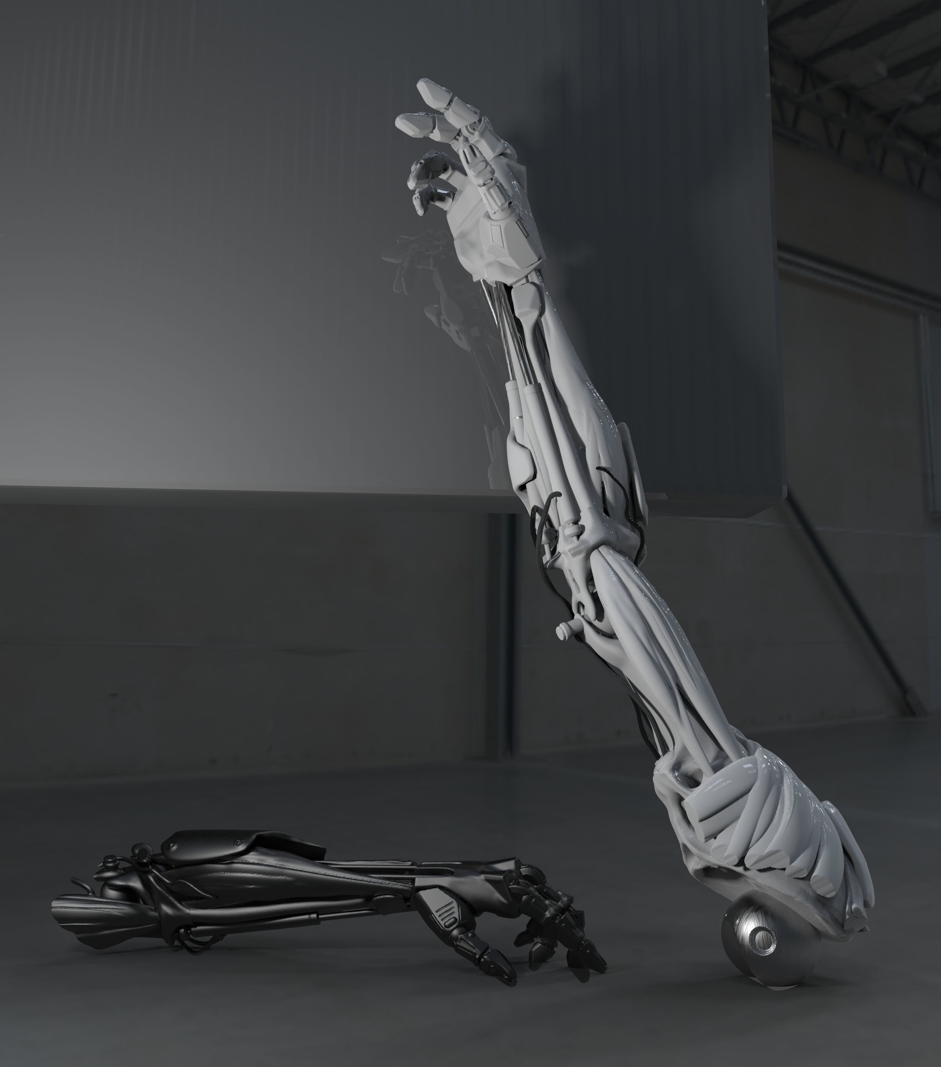 robot arm 3D print model_2