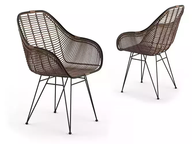 Jasmine Armchair RendezVousDeco Natural Rattan