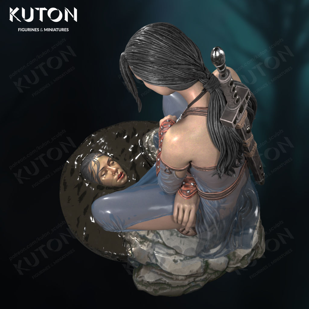 Female Warrior 3D print model_4