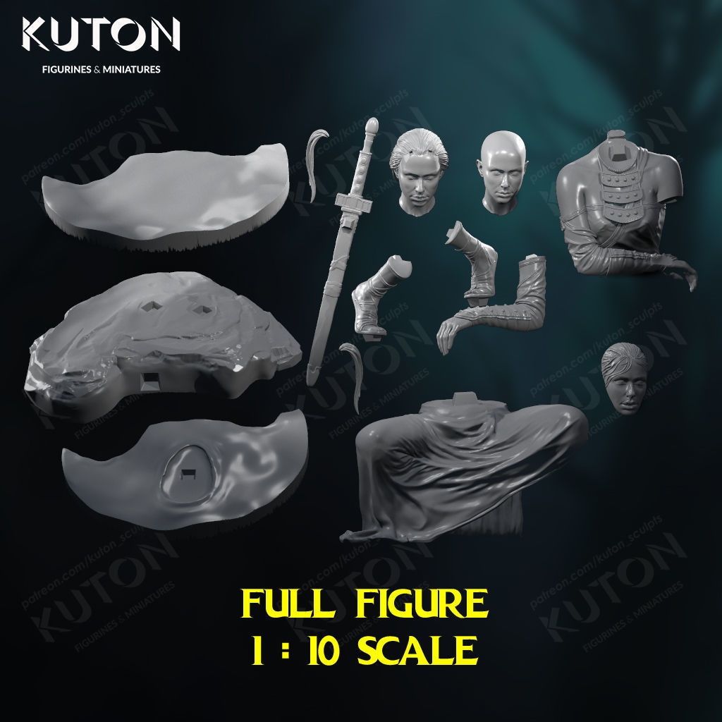 Female Warrior 3D print model_9