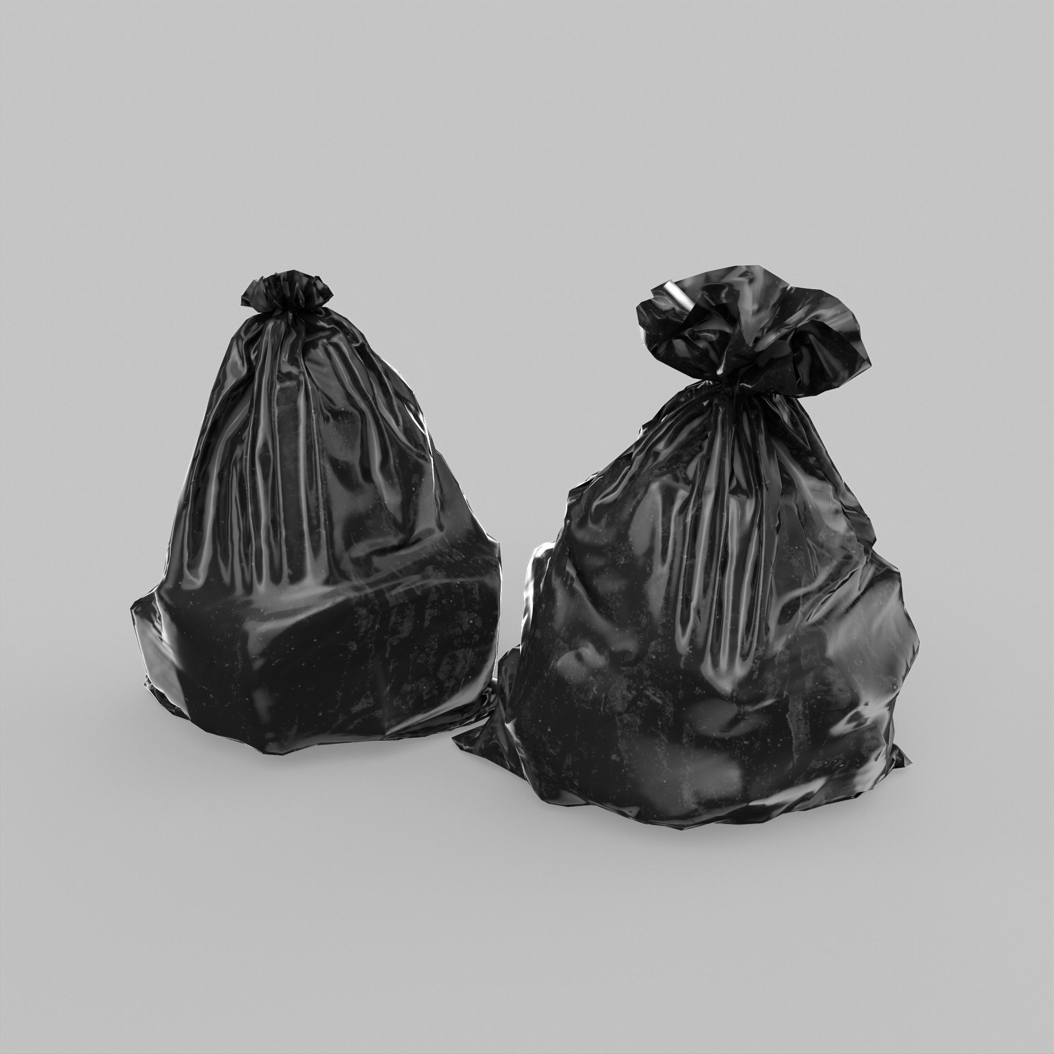 Garbage Bags Low Poly Low-poly 3D model_10