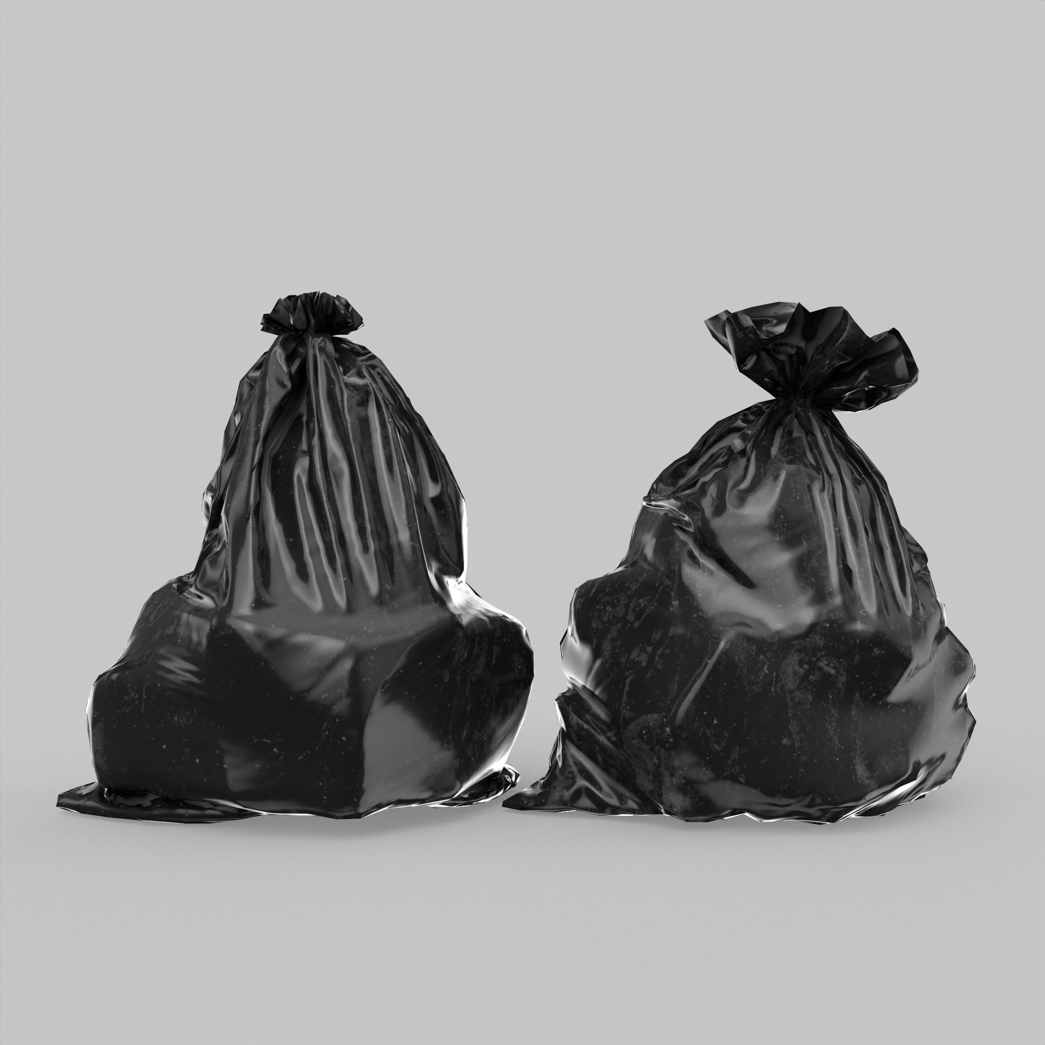 Garbage Bags Low Poly Low-poly 3D model_6