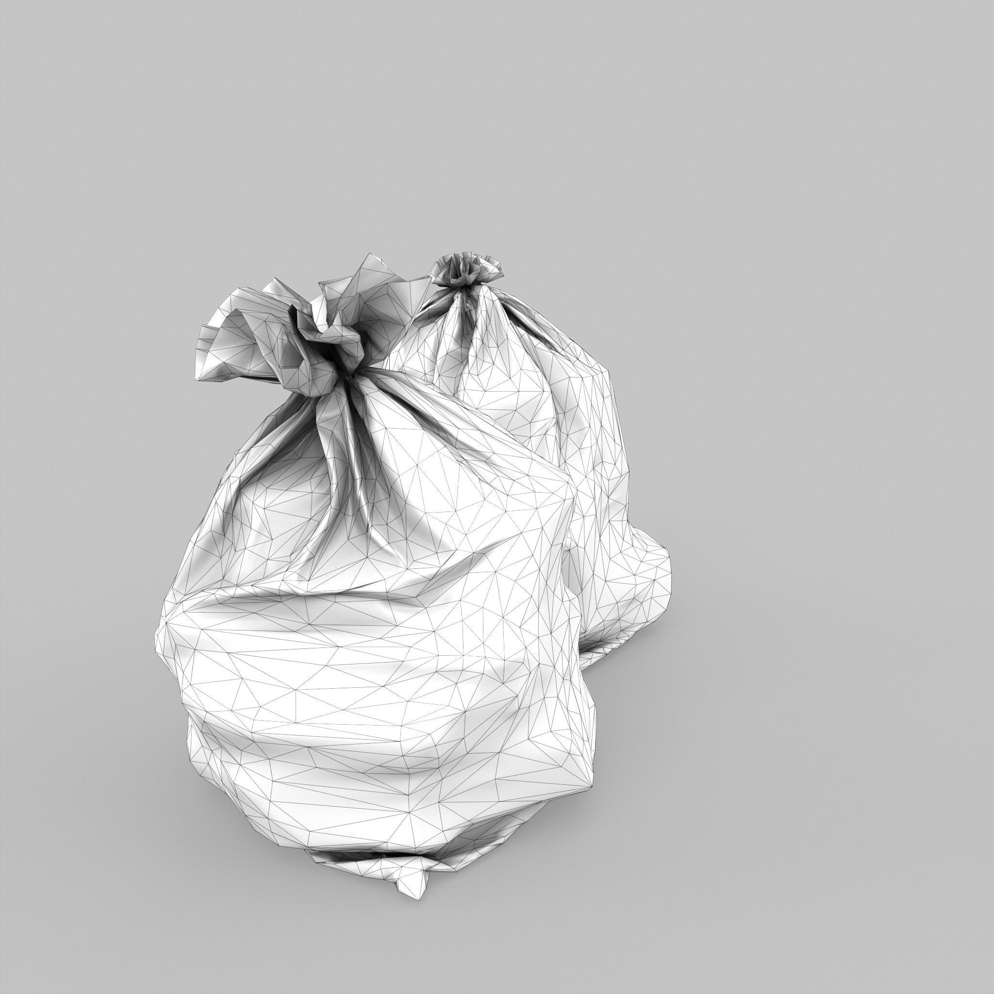 Garbage Bags Low Poly Low-poly 3D model_3