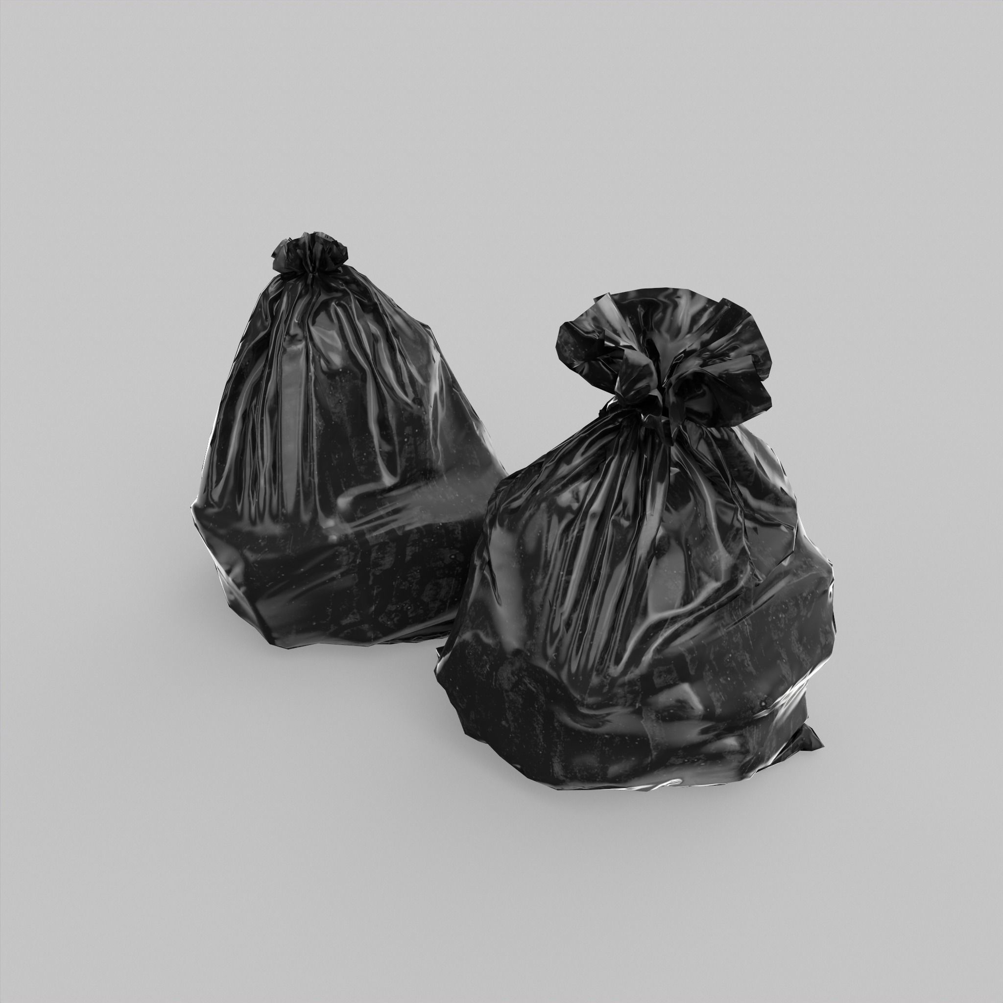 Garbage Bags Low Poly Low-poly 3D model_8