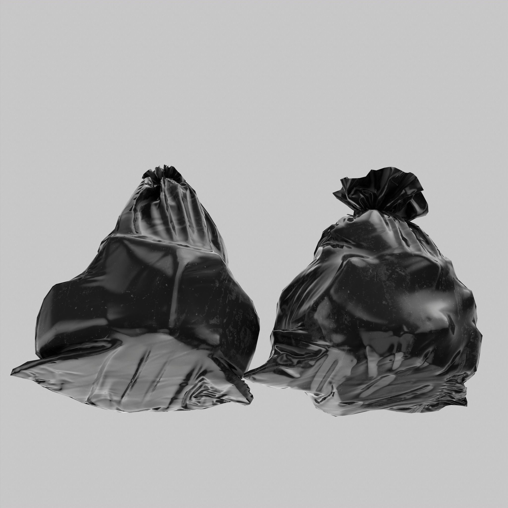 Garbage Bags Low Poly Low-poly 3D model_5