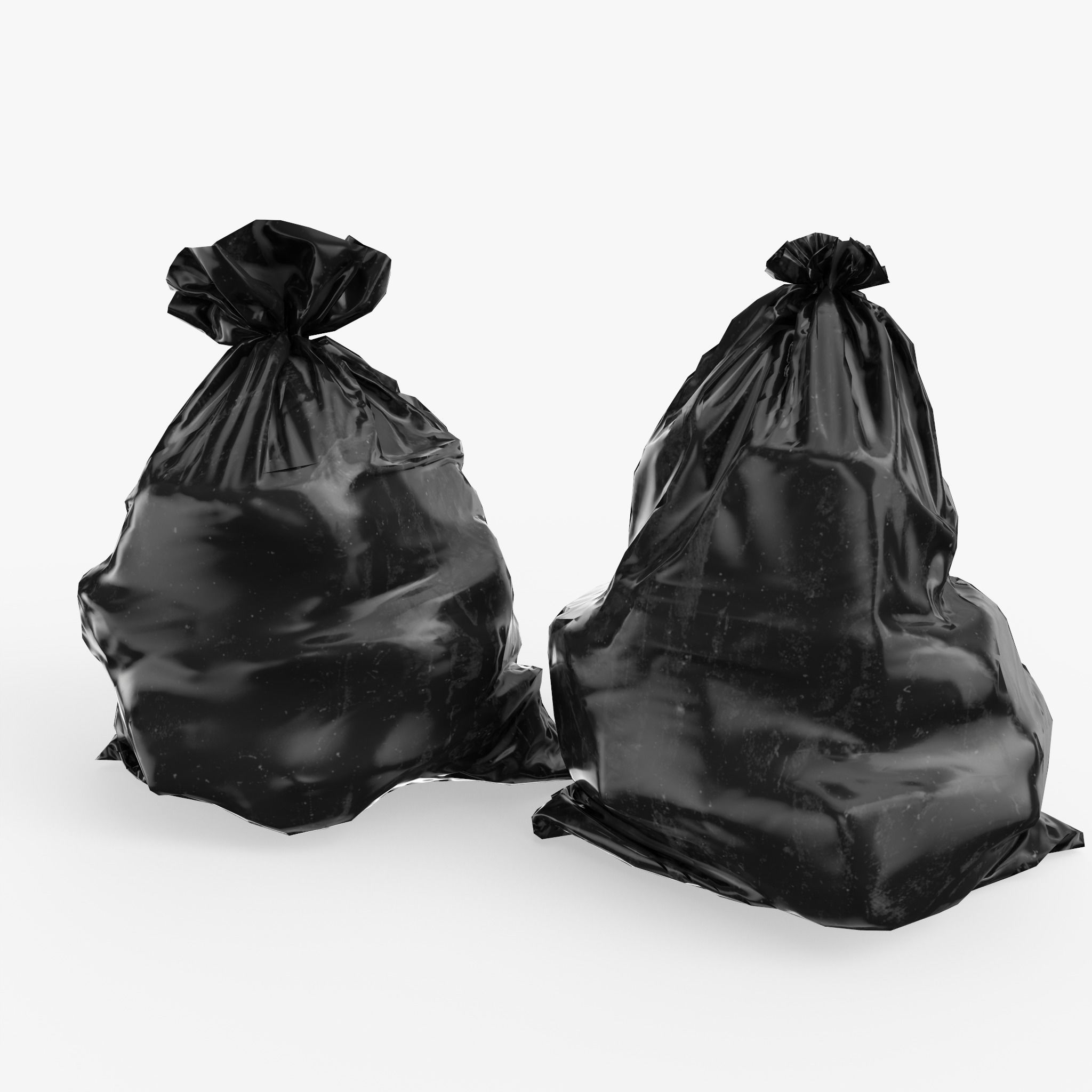 Garbage Bags Low Poly Low-poly 3D model_7