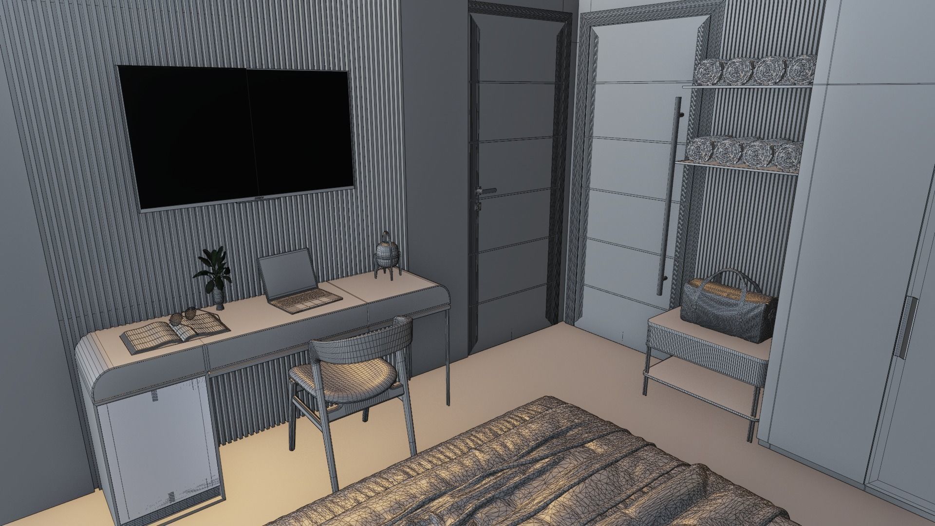 Modern Hotel Design 3D model_7