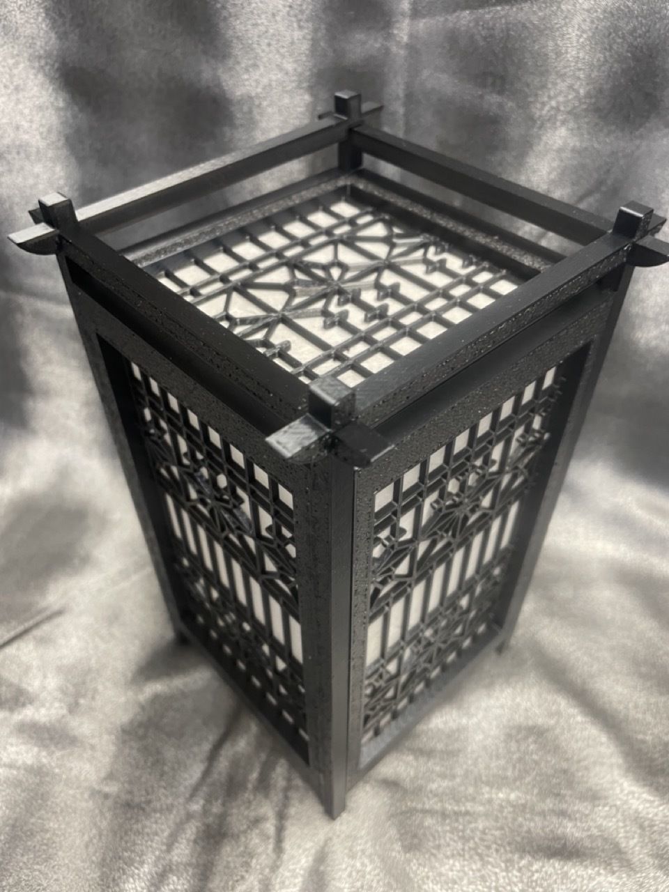 Kumiko Japanese Shoji Lantern - Kiriasa 3D print model_2