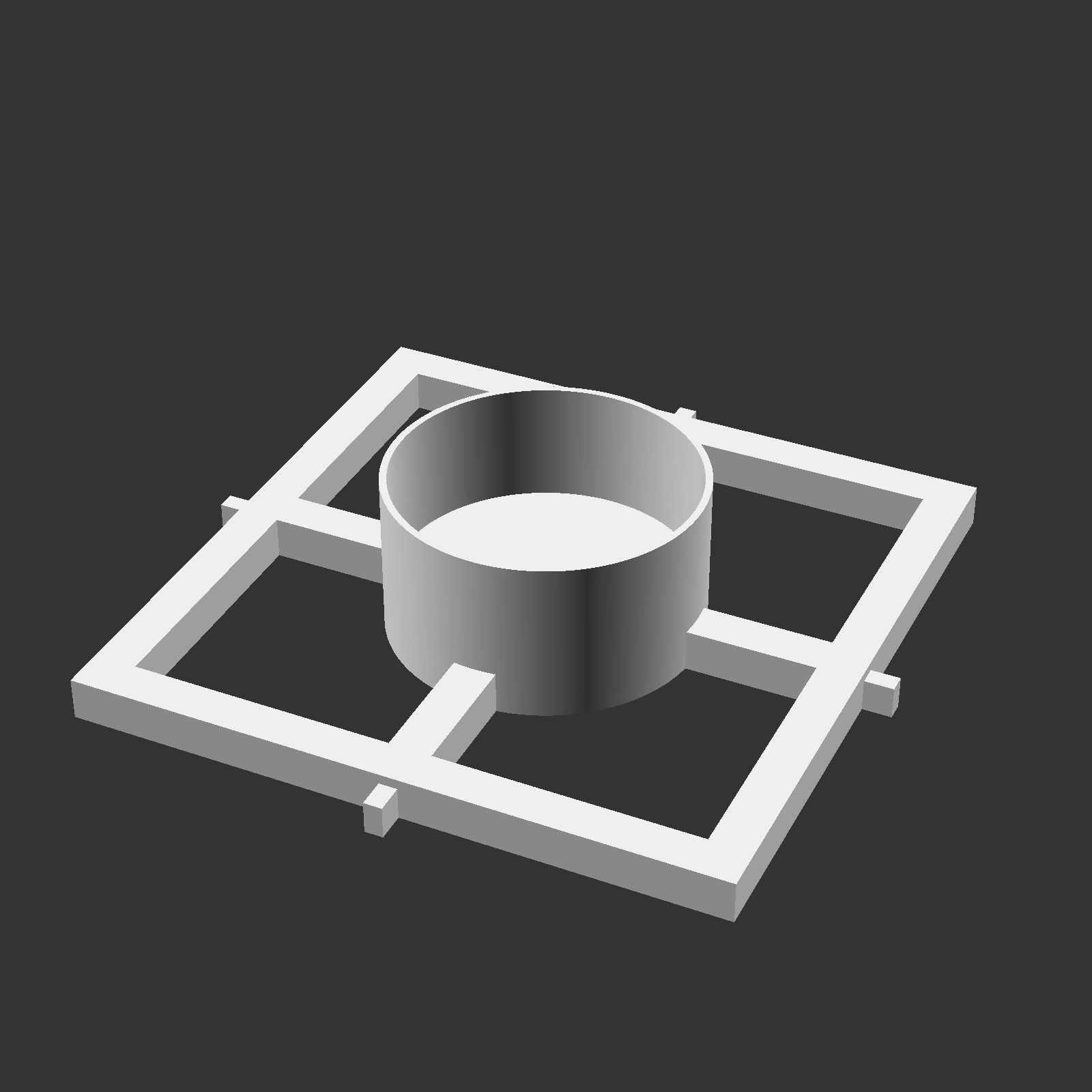 Kumiko Japanese Shoji Lantern - Komochi-bishi 3D print model_13