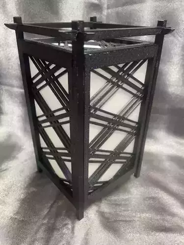 Kumiko Japanese Shoji Lantern - Komochi-bishi 3D print model