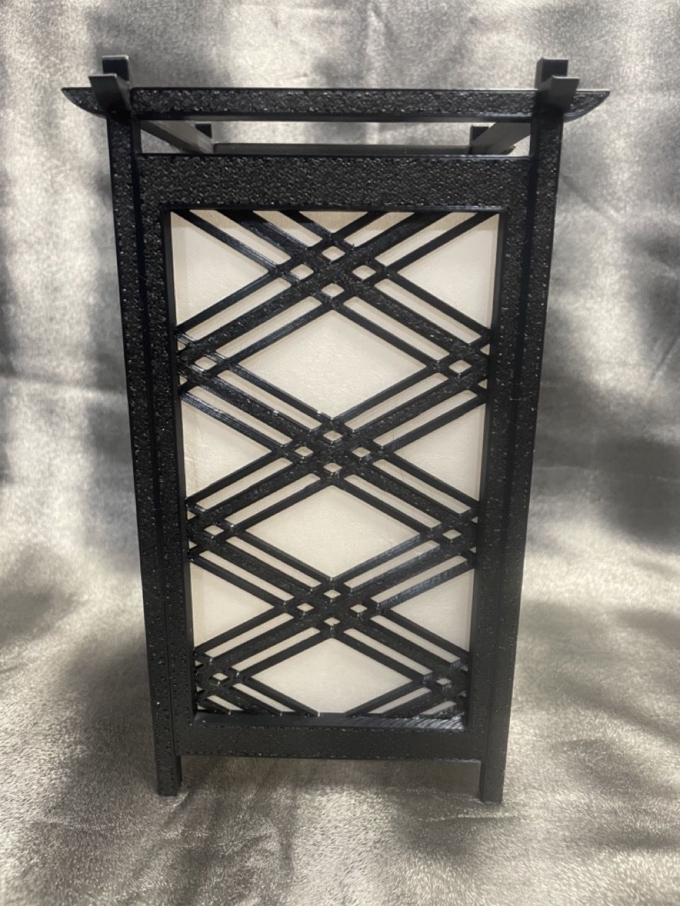 Kumiko Japanese Shoji Lantern - Komochi-bishi 3D print model_3