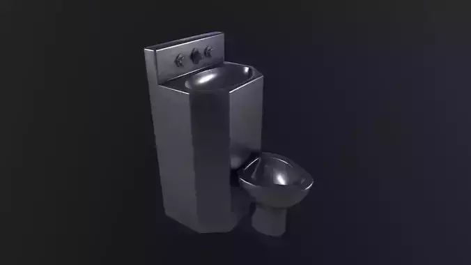 Prison Toilet  3D Model
