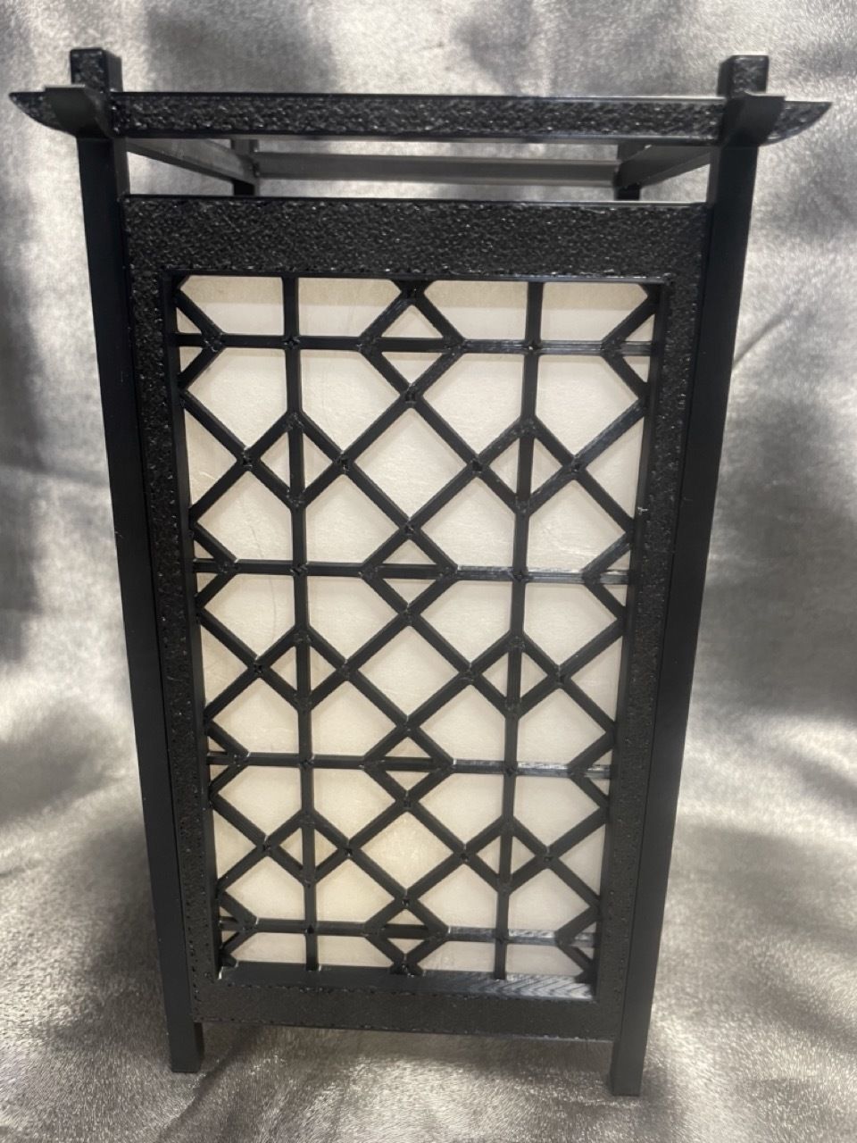 Kumiko Japanese Shoji Lantern - Masu-tsunagi 3D print model_3