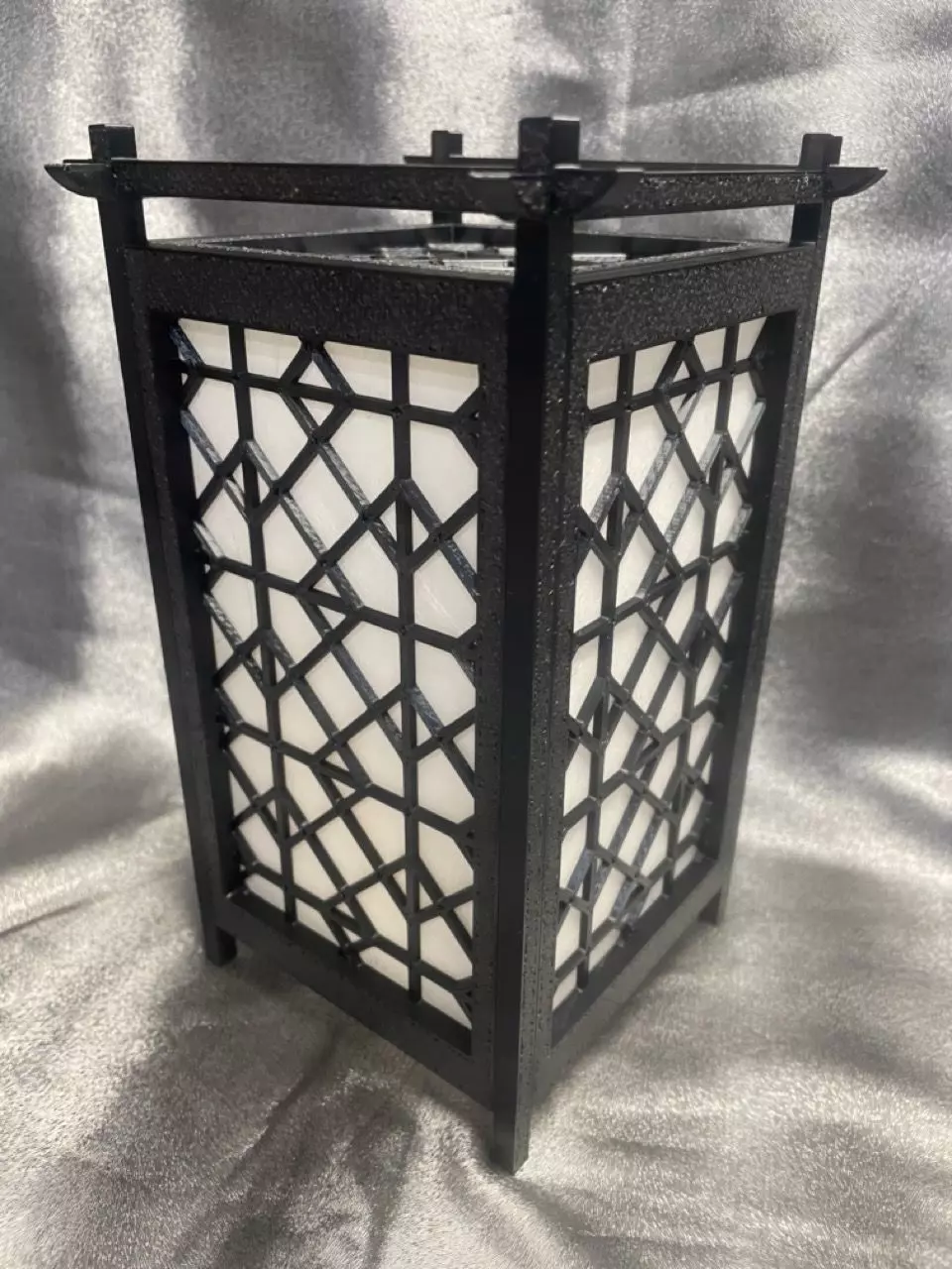 Kumiko Japanese Shoji Lantern - Masu-tsunagi 3D print model_0