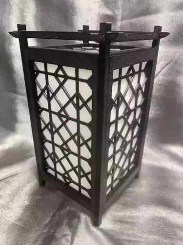Kumiko Japanese Shoji Lantern - Masu-tsunagi 3D print model