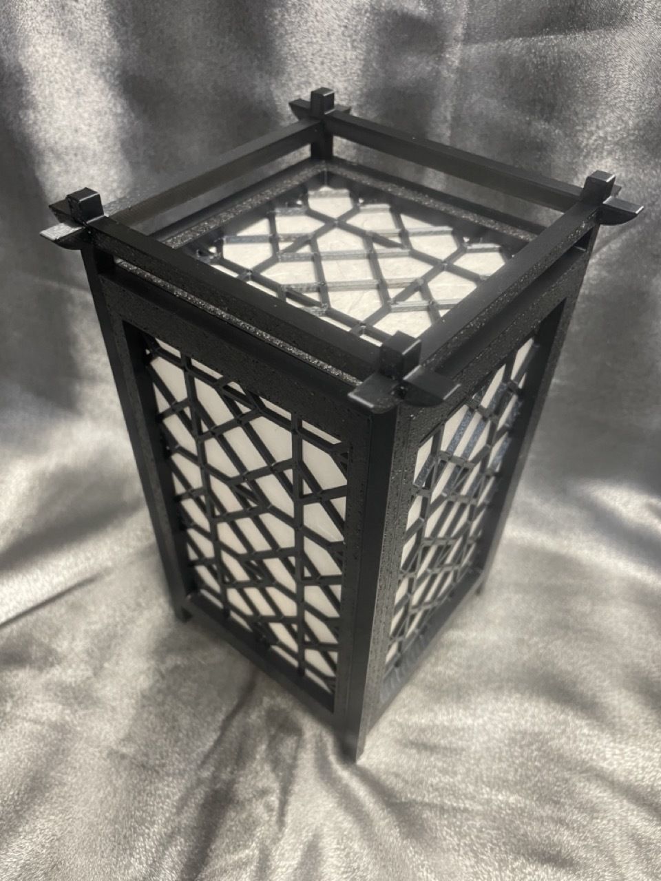 Kumiko Japanese Shoji Lantern - Masu-tsunagi 3D print model_2