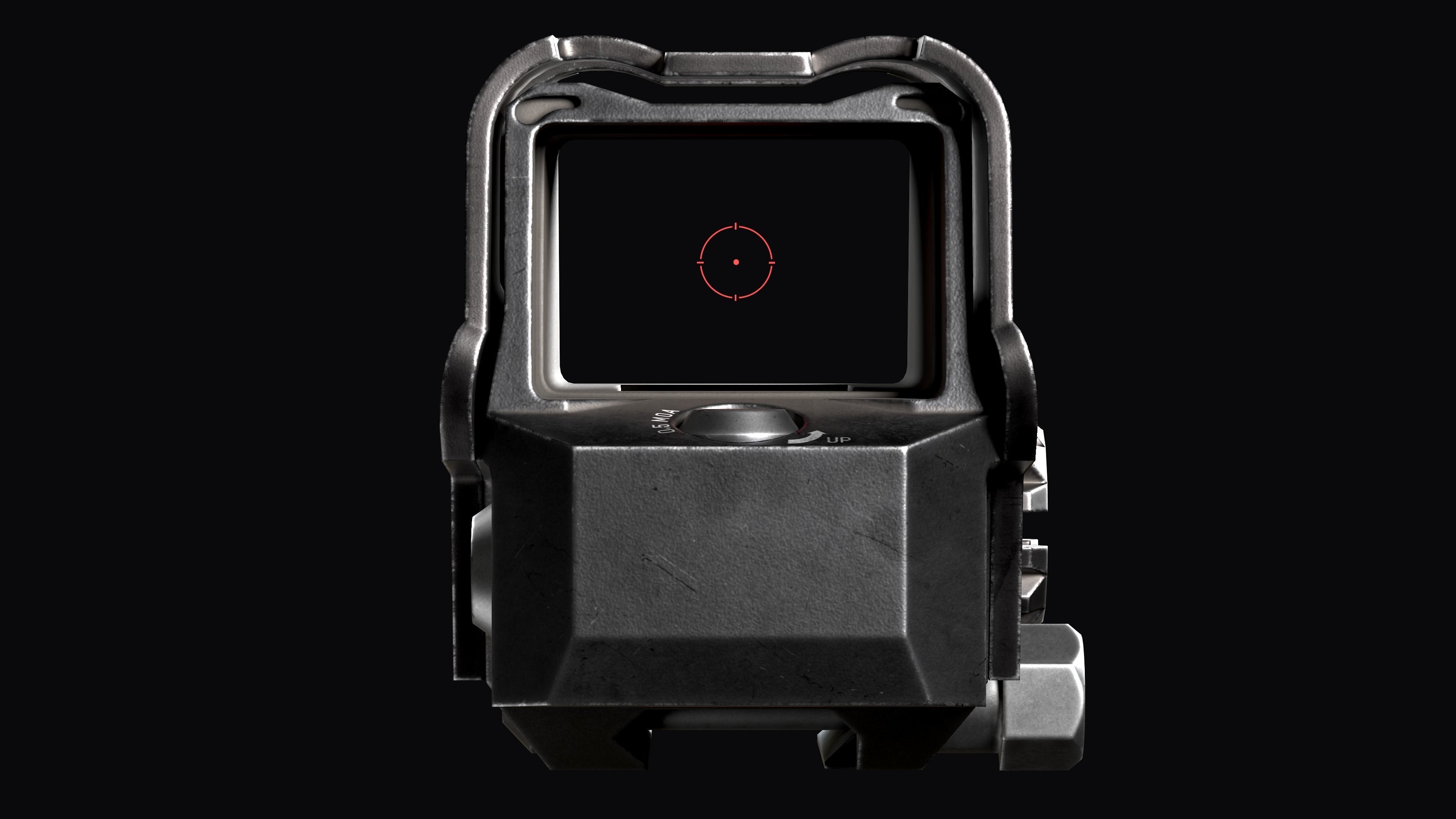 Red Dot Sight SIG SAUER ROMEO8T Low-poly 3D model_13