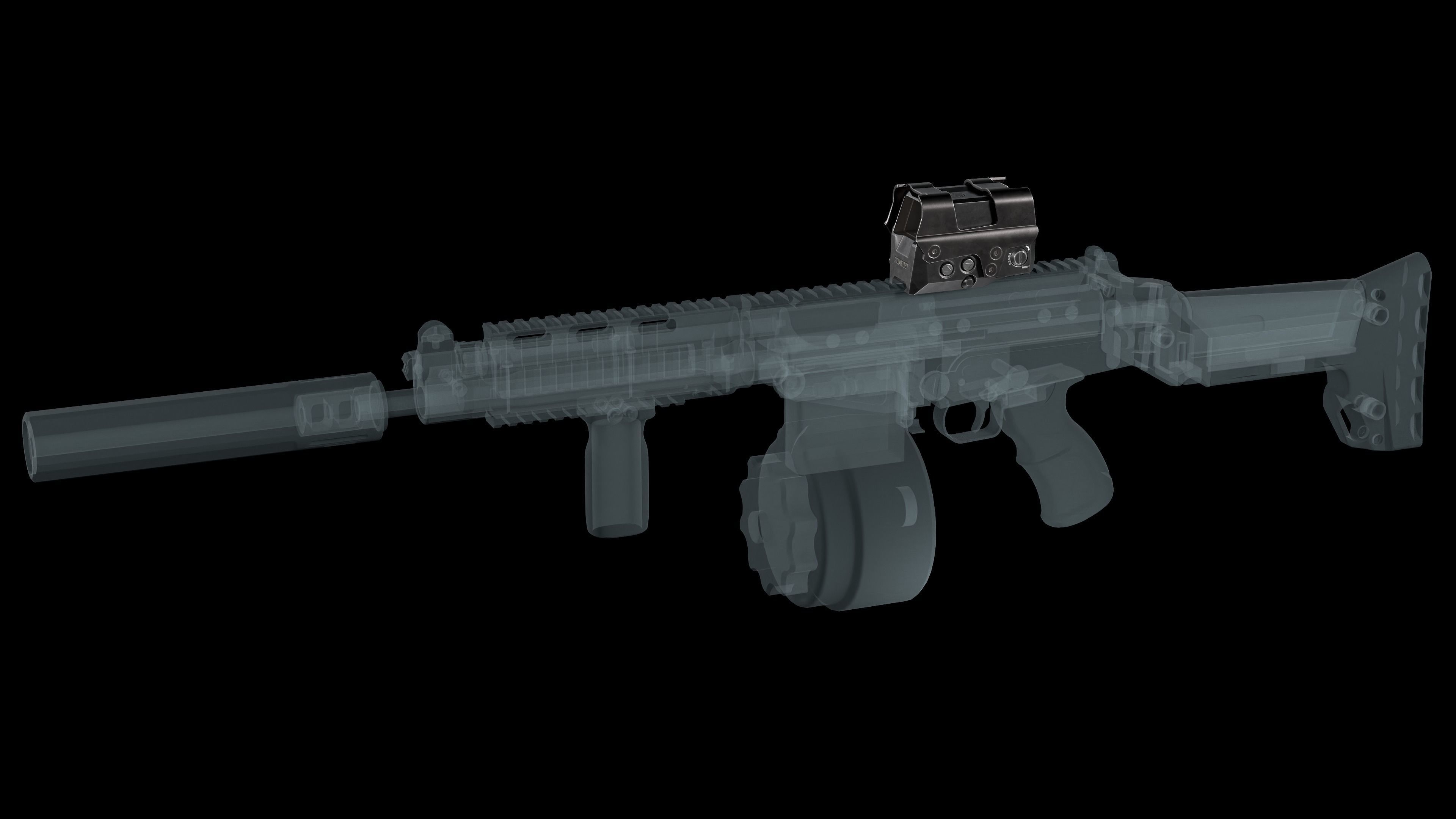Red Dot Sight SIG SAUER ROMEO8T Low-poly 3D model_5