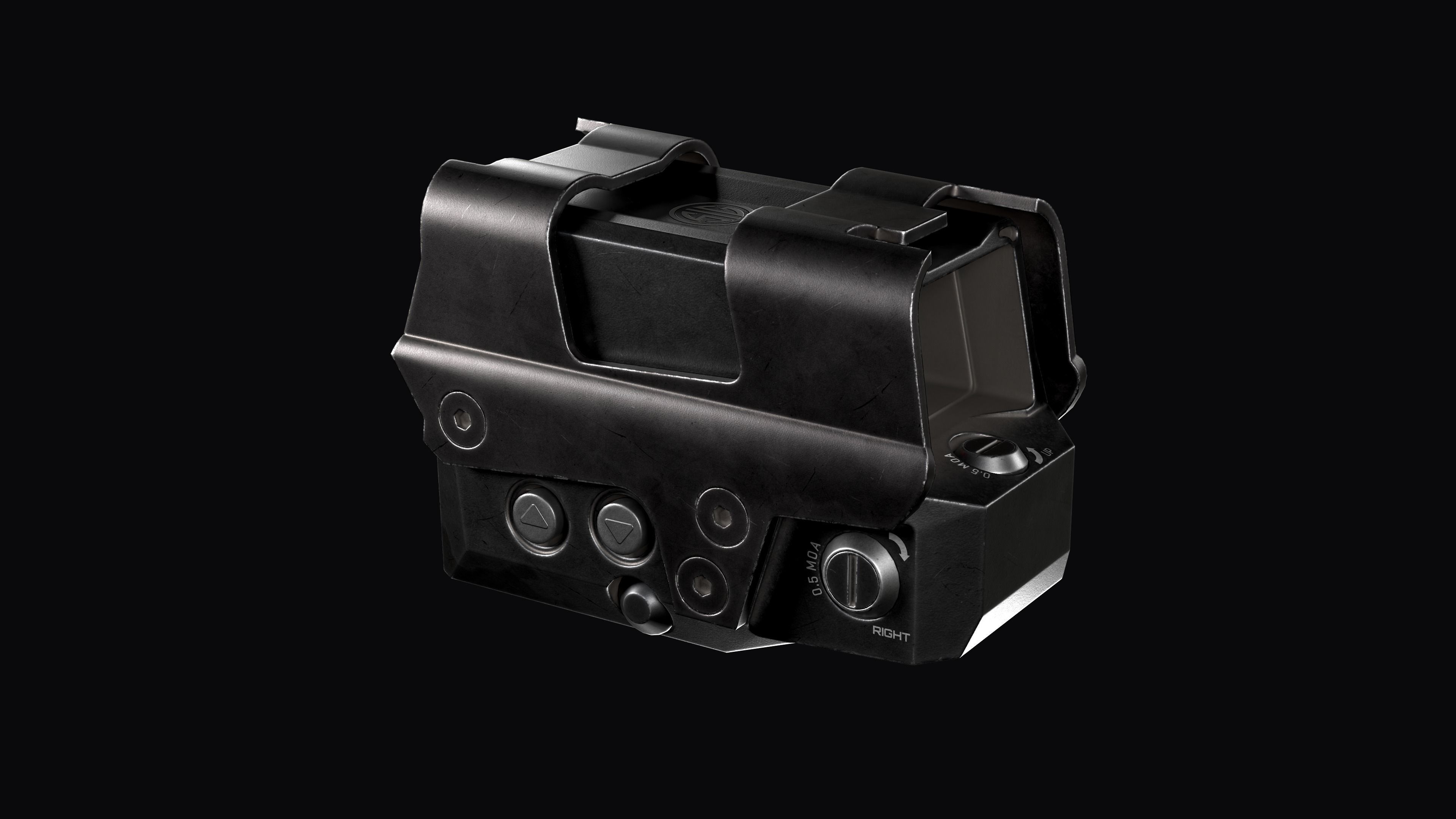 Red Dot Sight SIG SAUER ROMEO8T Low-poly 3D model_8