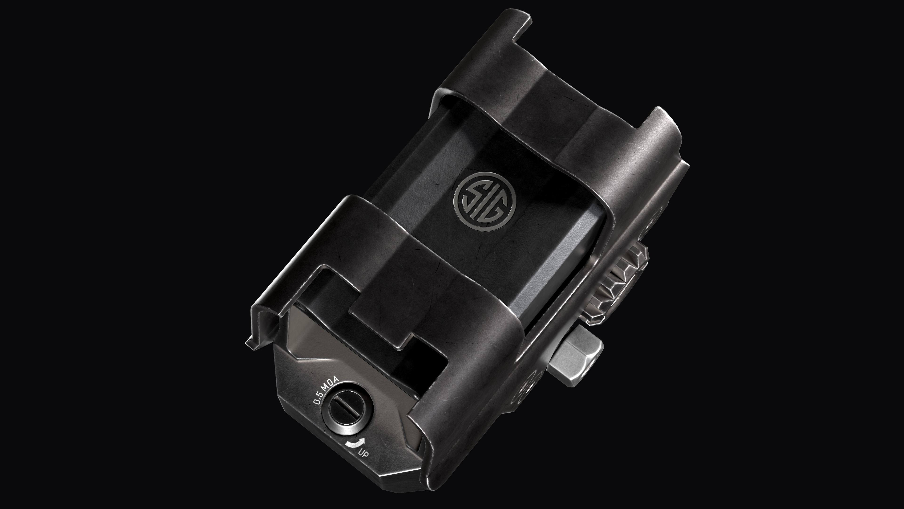 Red Dot Sight SIG SAUER ROMEO8T Low-poly 3D model_11