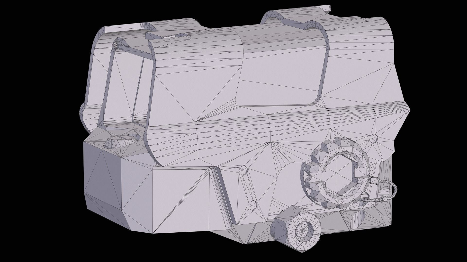 Red Dot Sight SIG SAUER ROMEO8T Low-poly 3D model_19