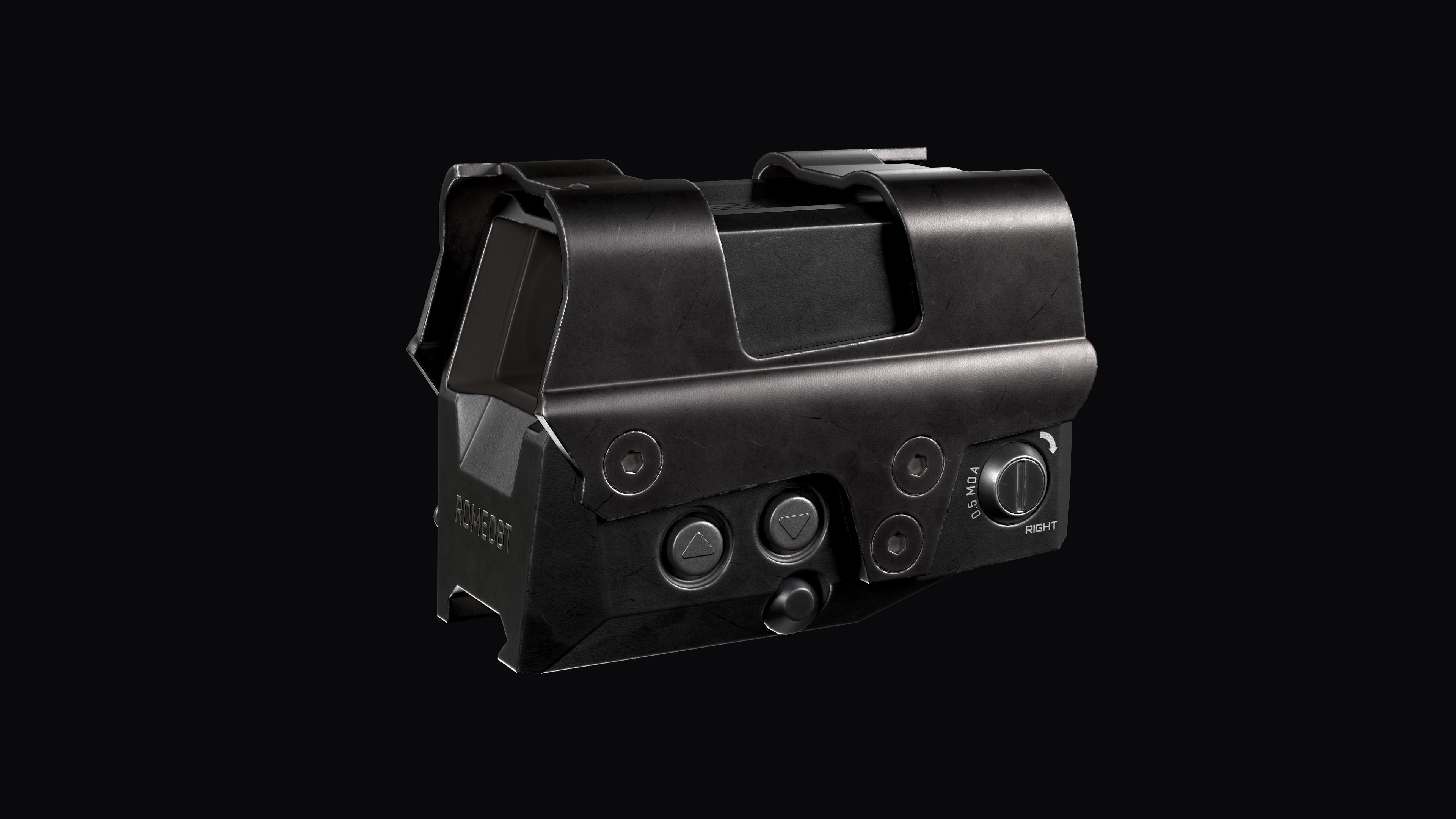Red Dot Sight SIG SAUER ROMEO8T Low-poly 3D model_7