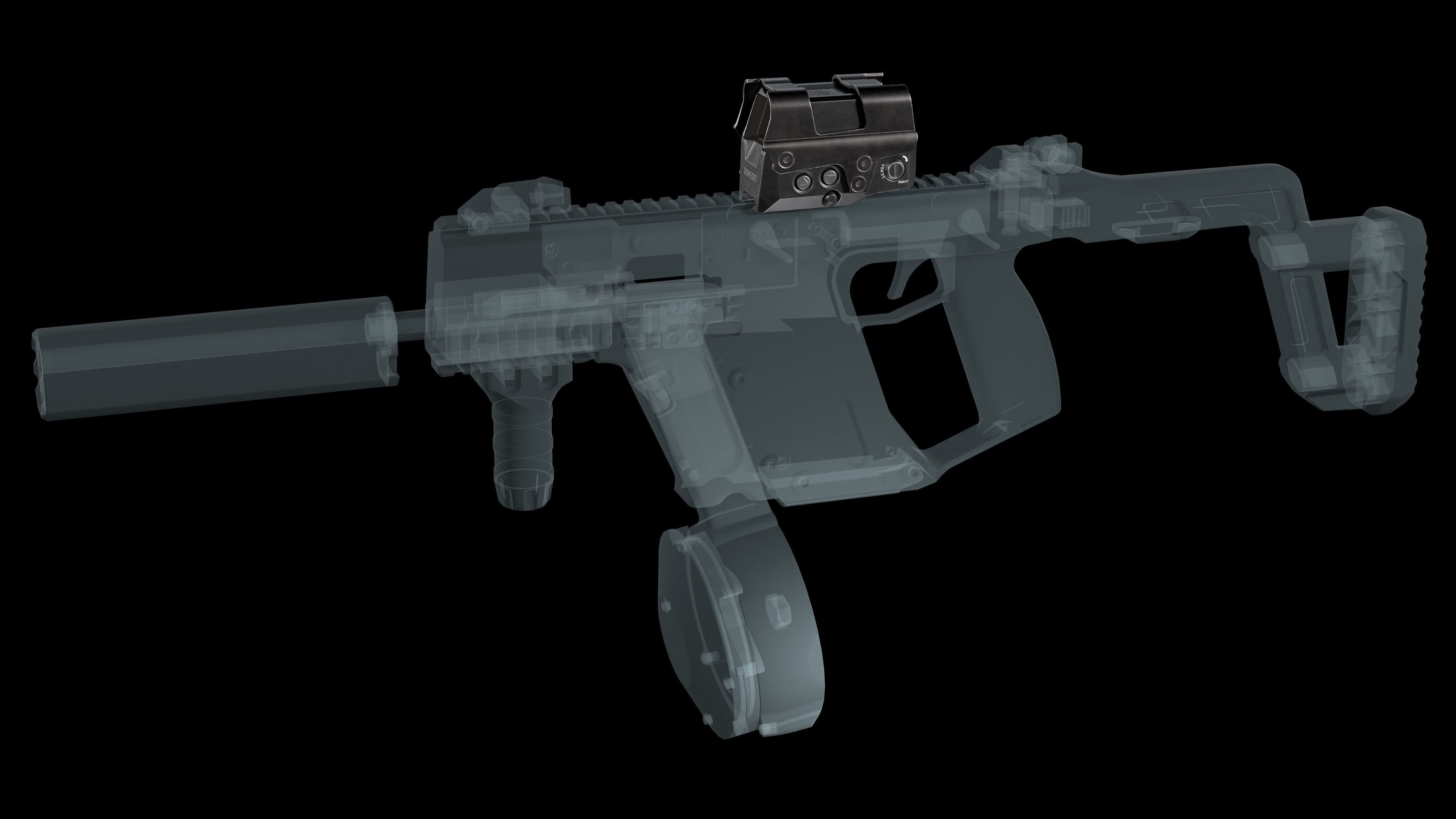 Red Dot Sight SIG SAUER ROMEO8T Low-poly 3D model_4