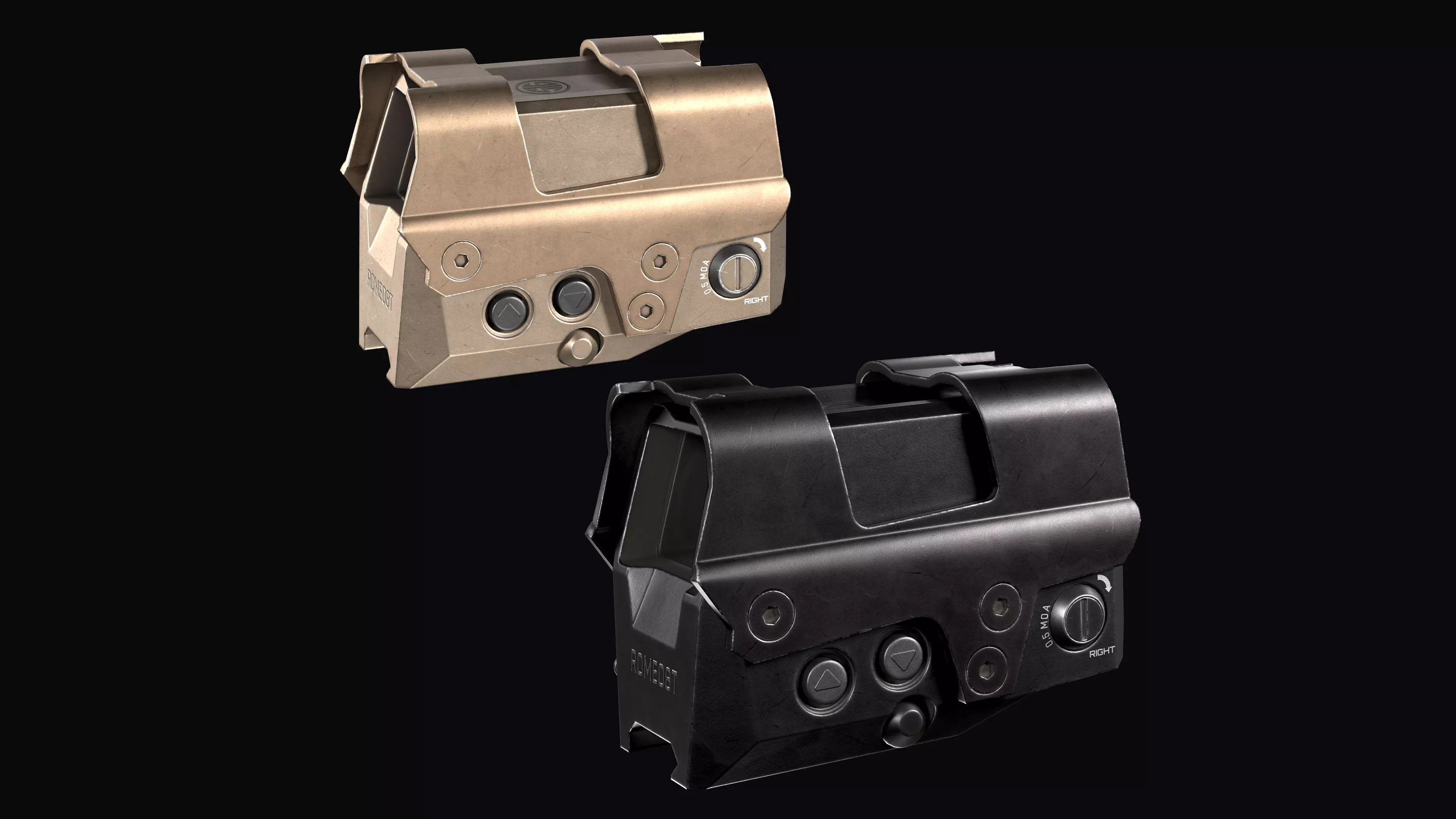 Red Dot Sight SIG SAUER ROMEO8T Low-poly 3D model_0