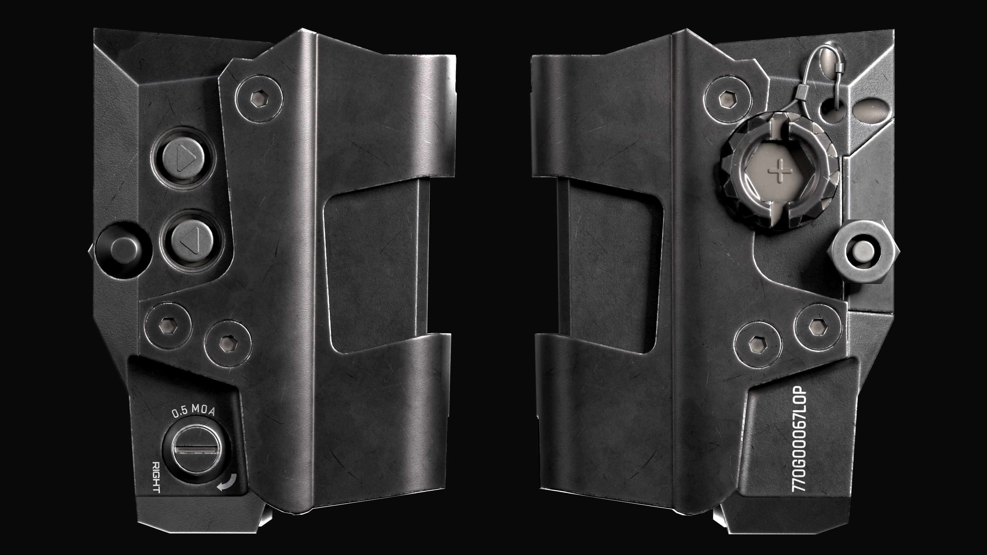 Red Dot Sight SIG SAUER ROMEO8T Low-poly 3D model_15