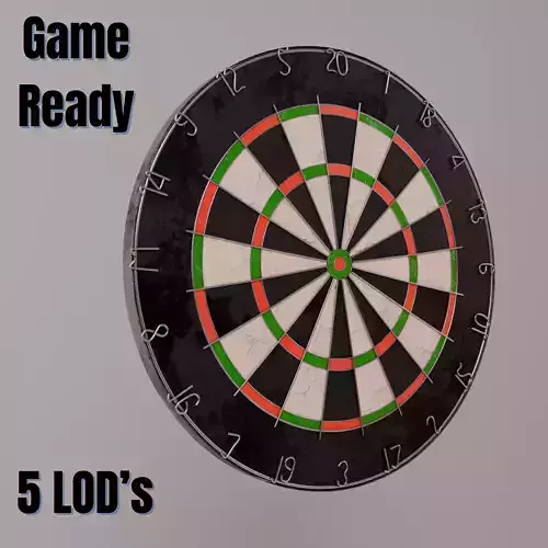 Realistic Dartboard With LODs
