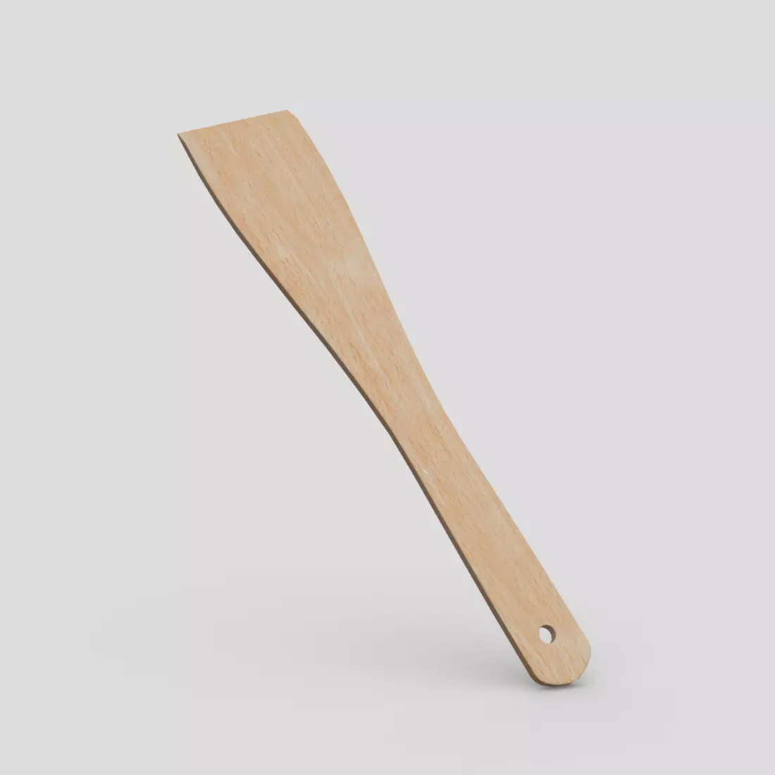 CC0 - Wooden Spatula Free low-poly 3D model