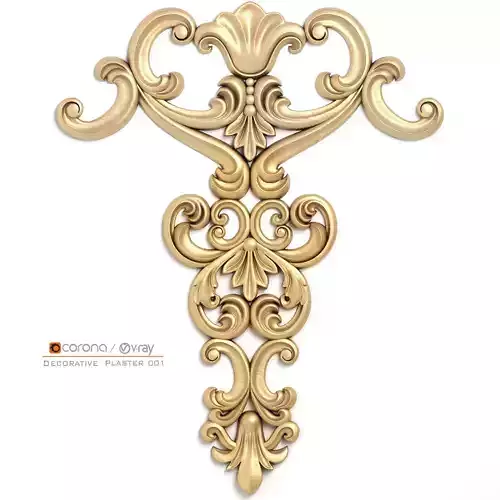 Carved decor vertical