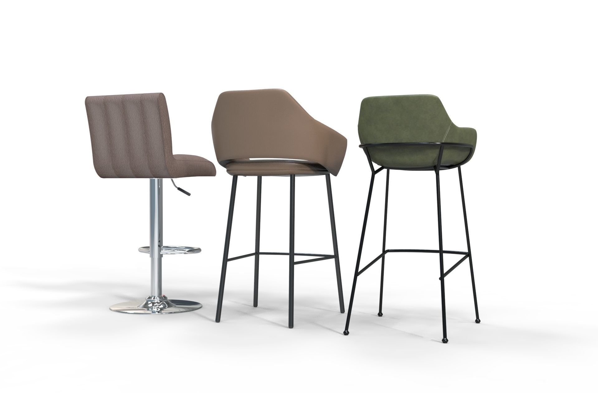 3d model Bar stool  3D model_3