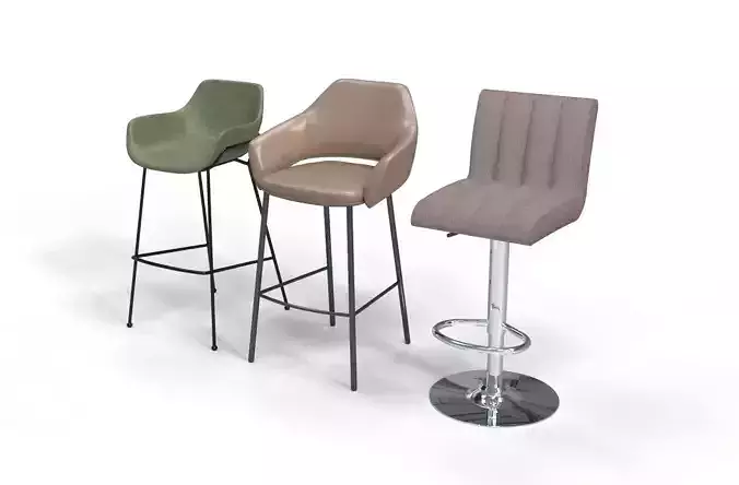 3d model Bar stool  3D model