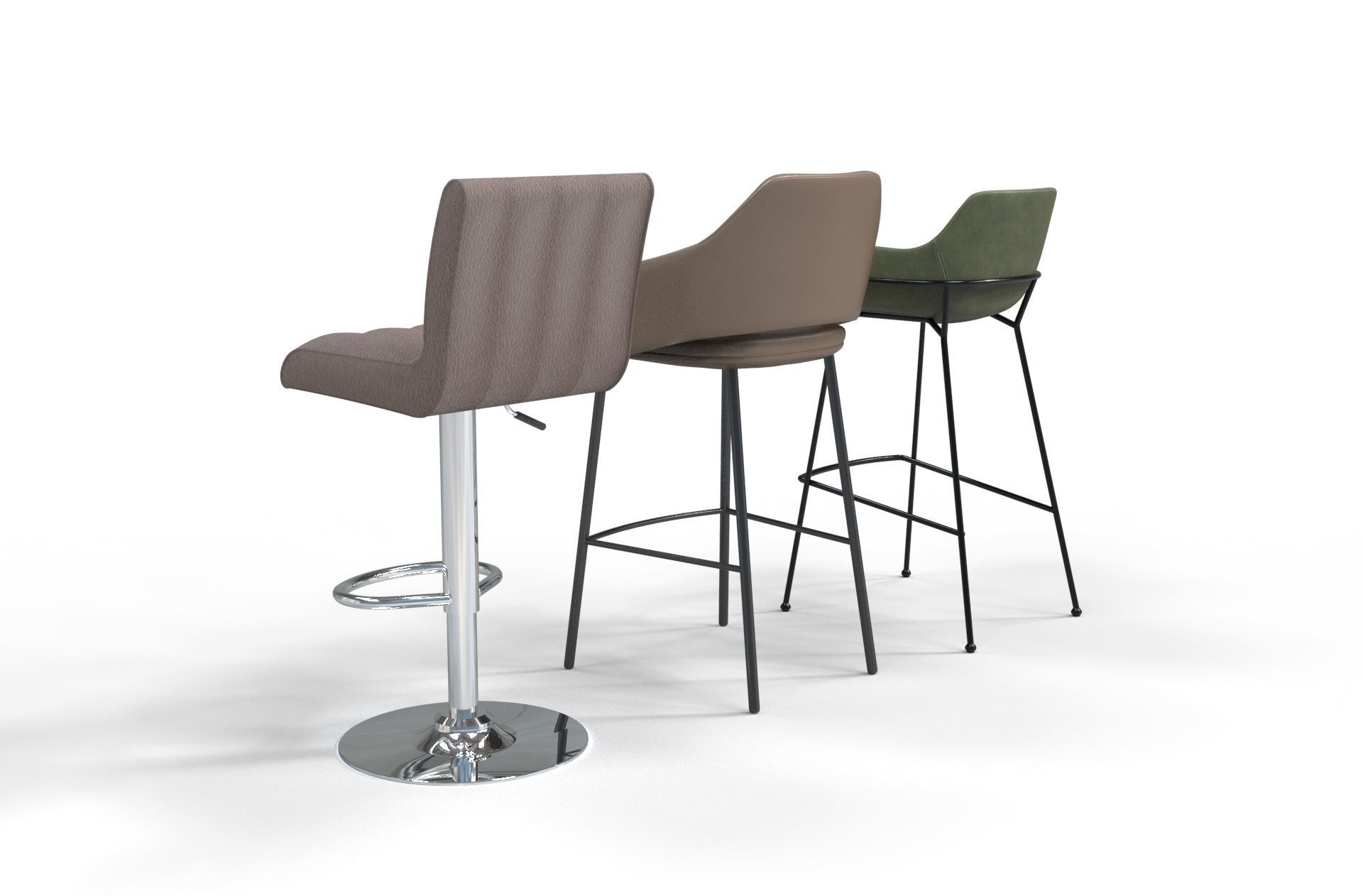 3d model Bar stool  3D model_4