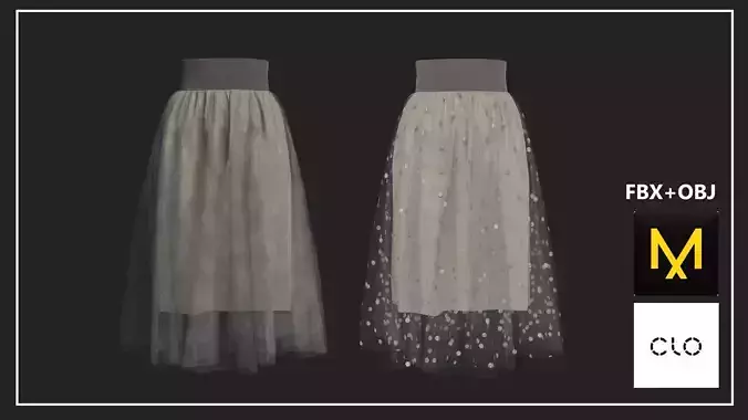 Skirt Marvelous Designer