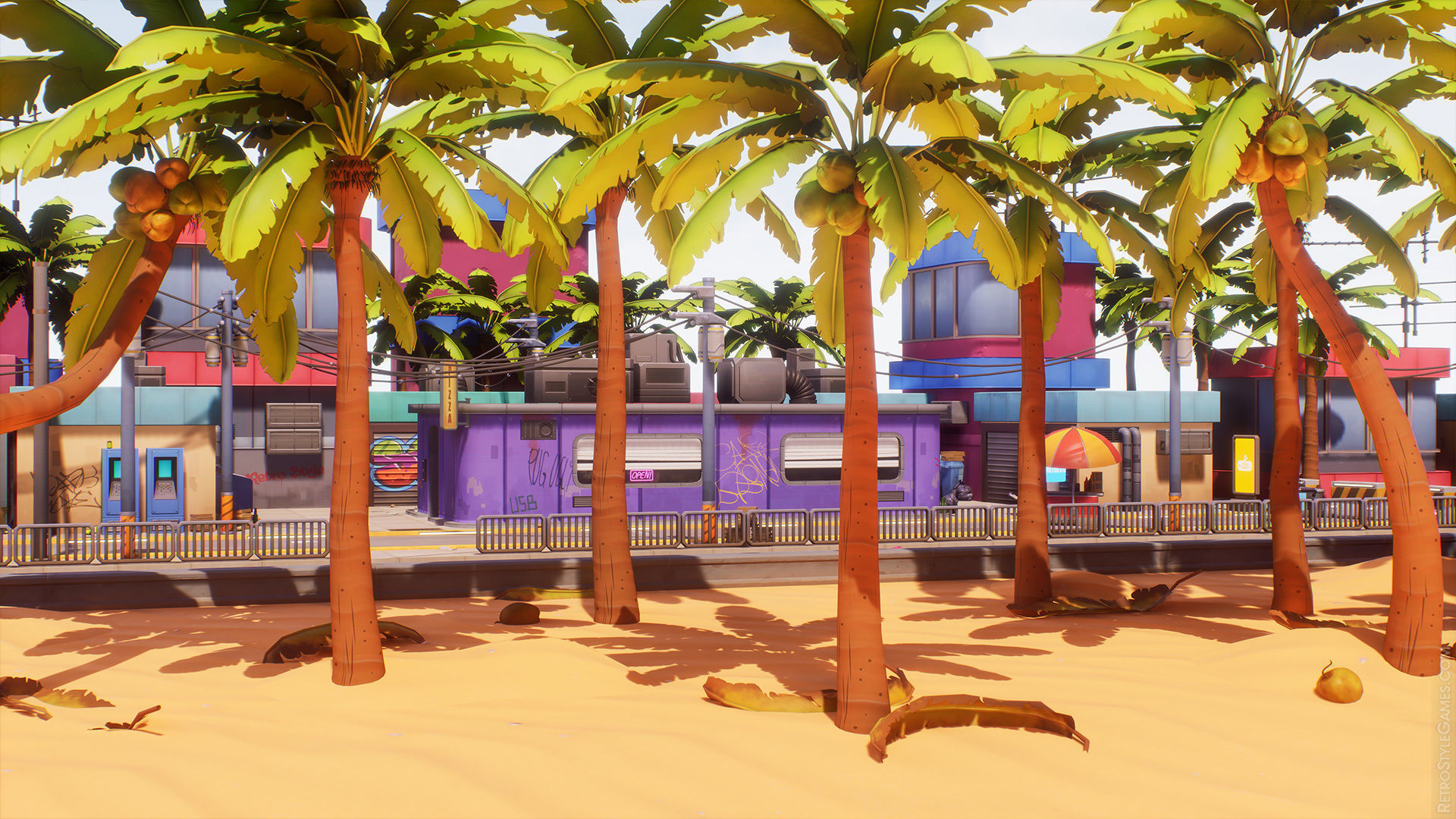 Stylized Cyberpunk 3D Animated Character and City Props Pack Low-poly 3D model_8