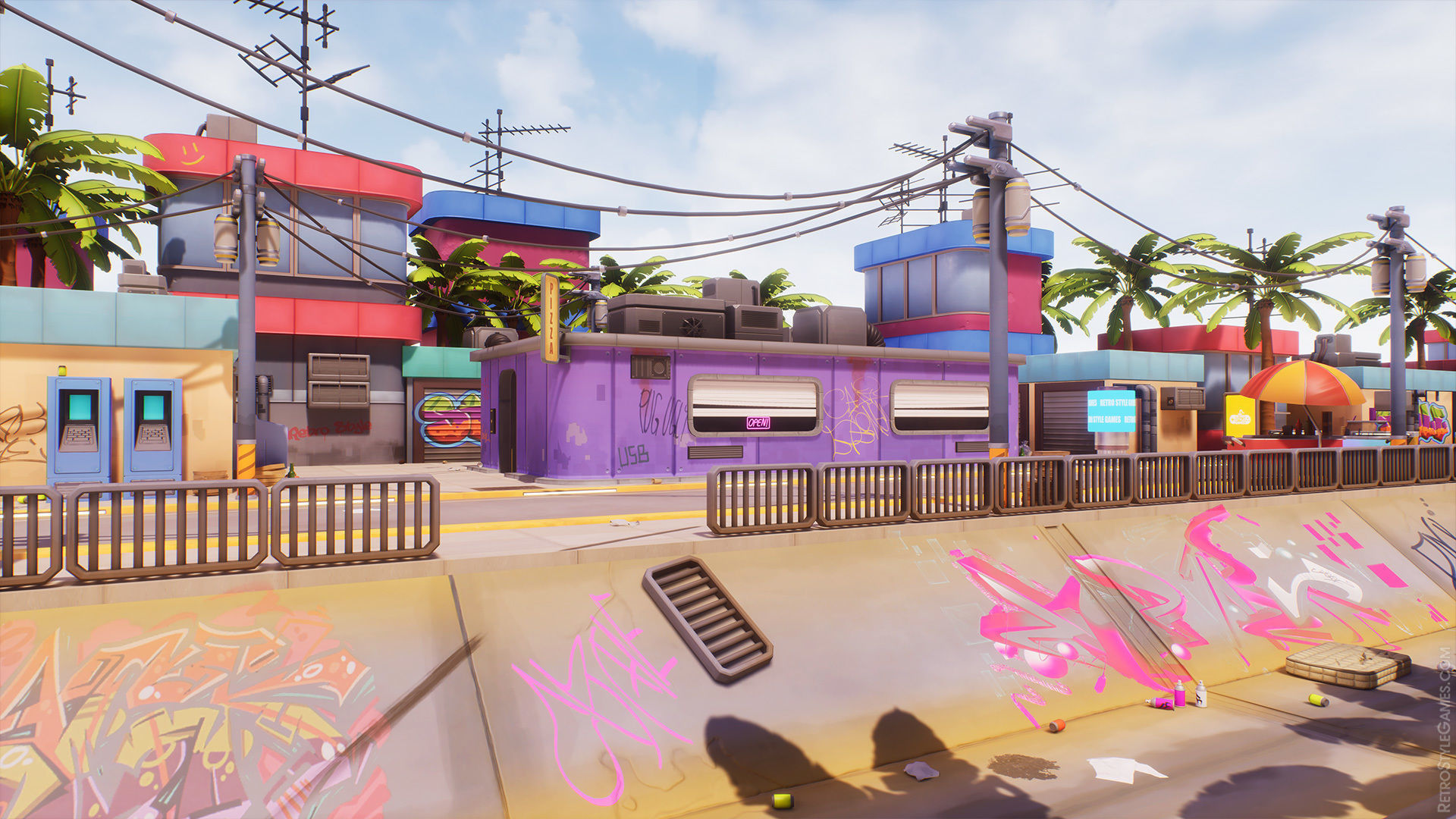 Stylized Cyberpunk 3D Animated Character and City Props Pack Low-poly 3D model_5