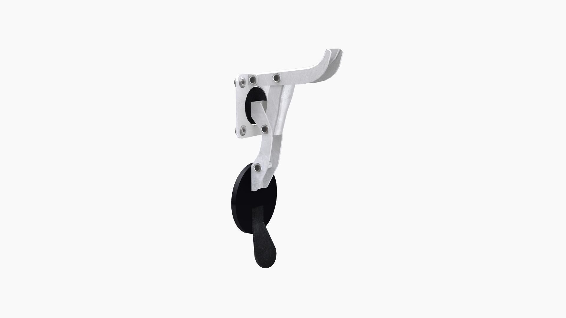 LJRC 2202 window latch Low-poly 3D model_3