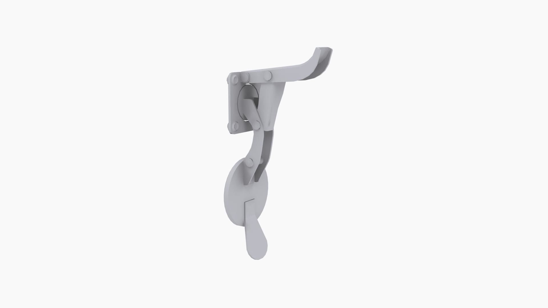 LJRC 2202 window latch Low-poly 3D model_8