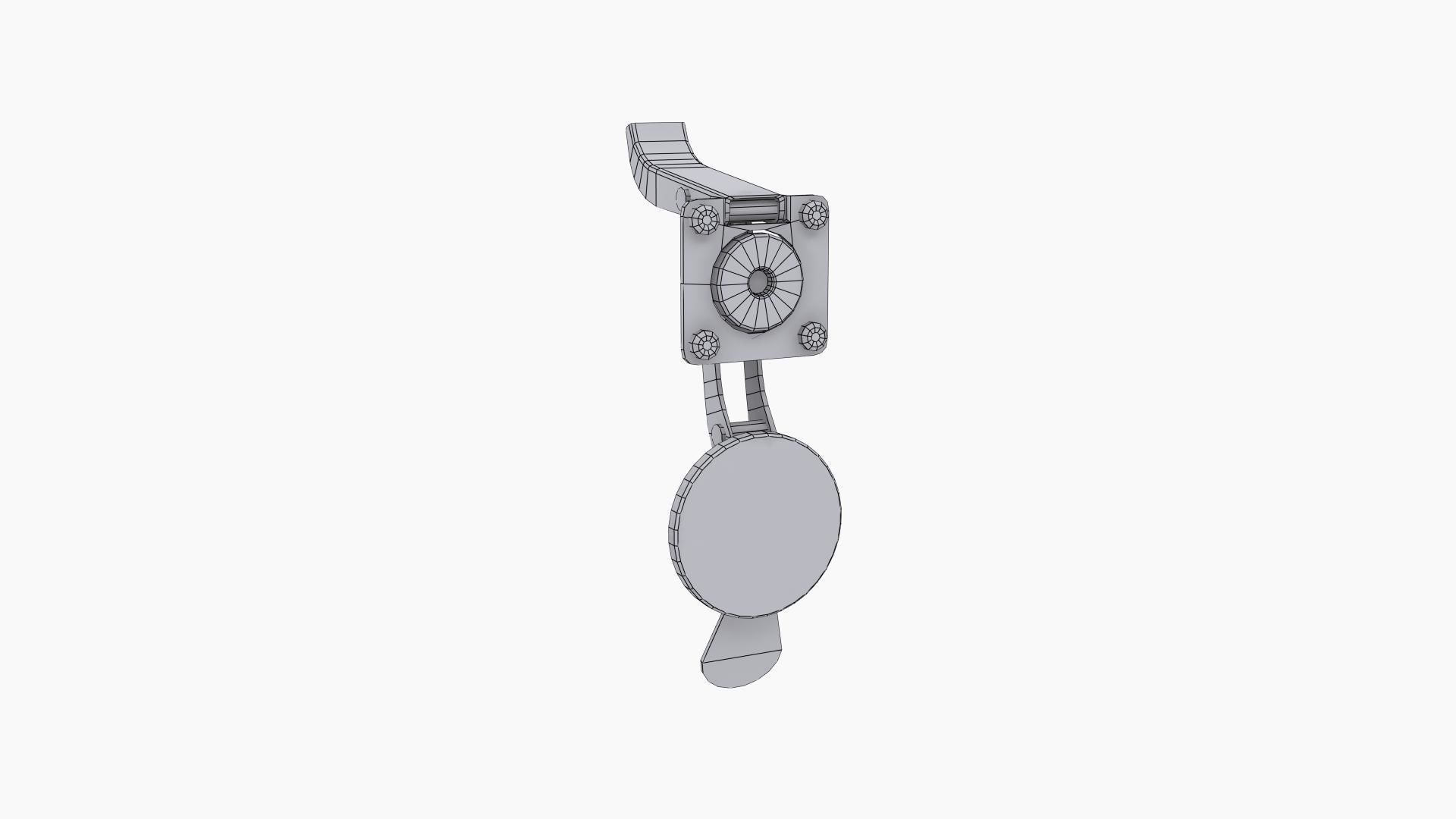 LJRC 2202 window latch Low-poly 3D model_9