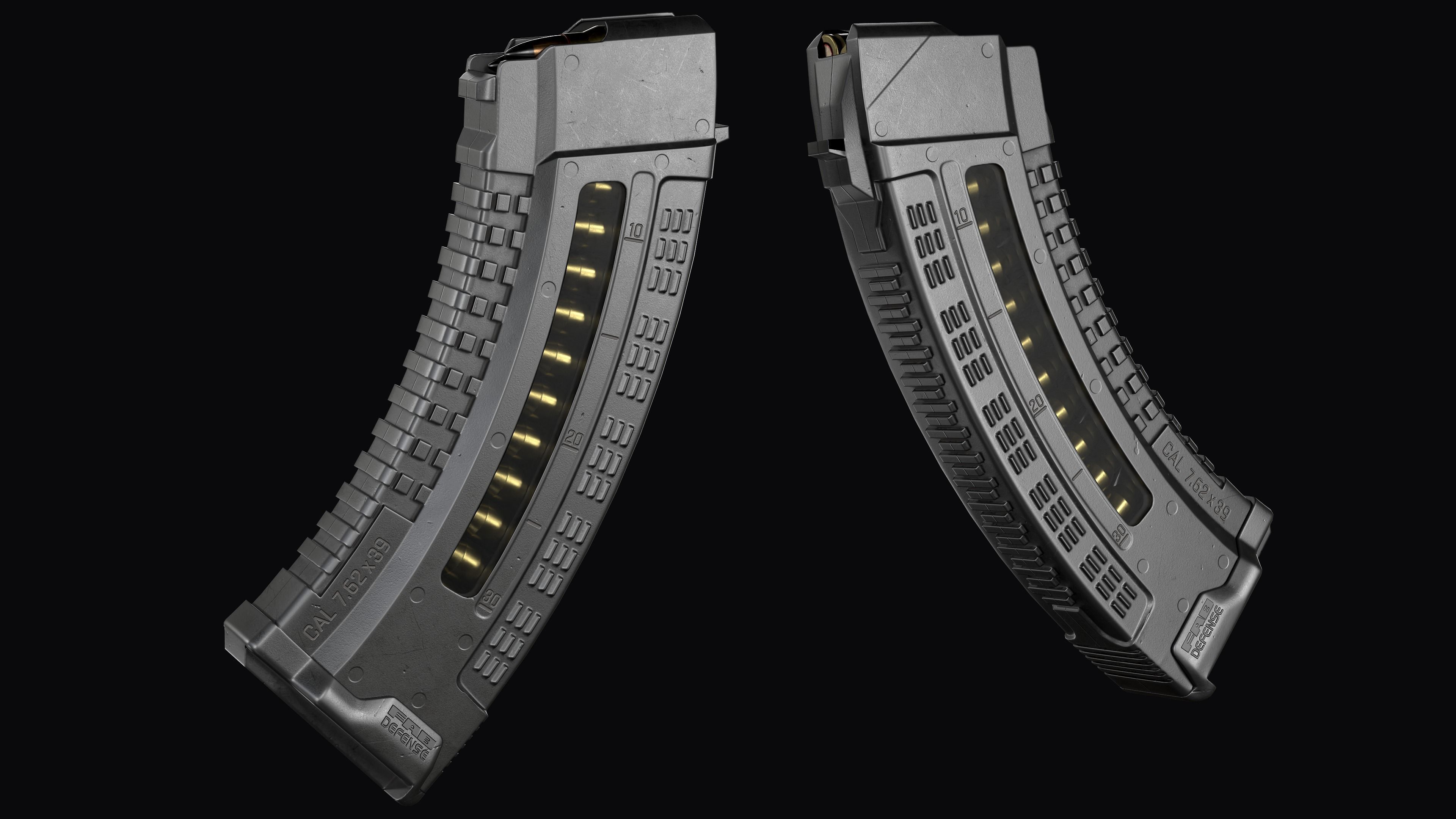 Tactical modular assault rifle  Rifle Dynamics 704  AK system  Low-poly 3D model_28